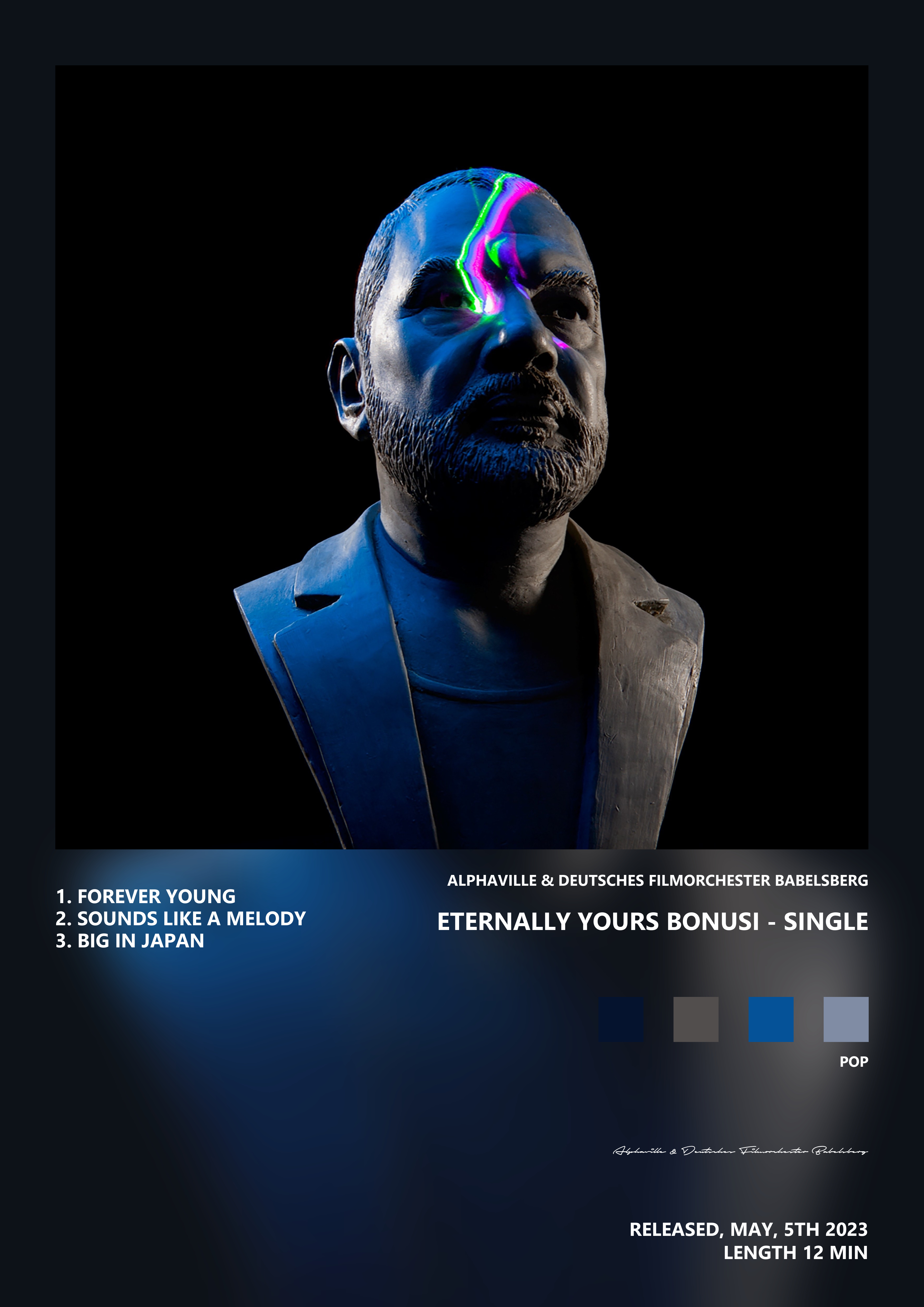 Music poster: Alphaville Deutsches Filmorchester Babelsberg - Eternally Yours BonusI - Single