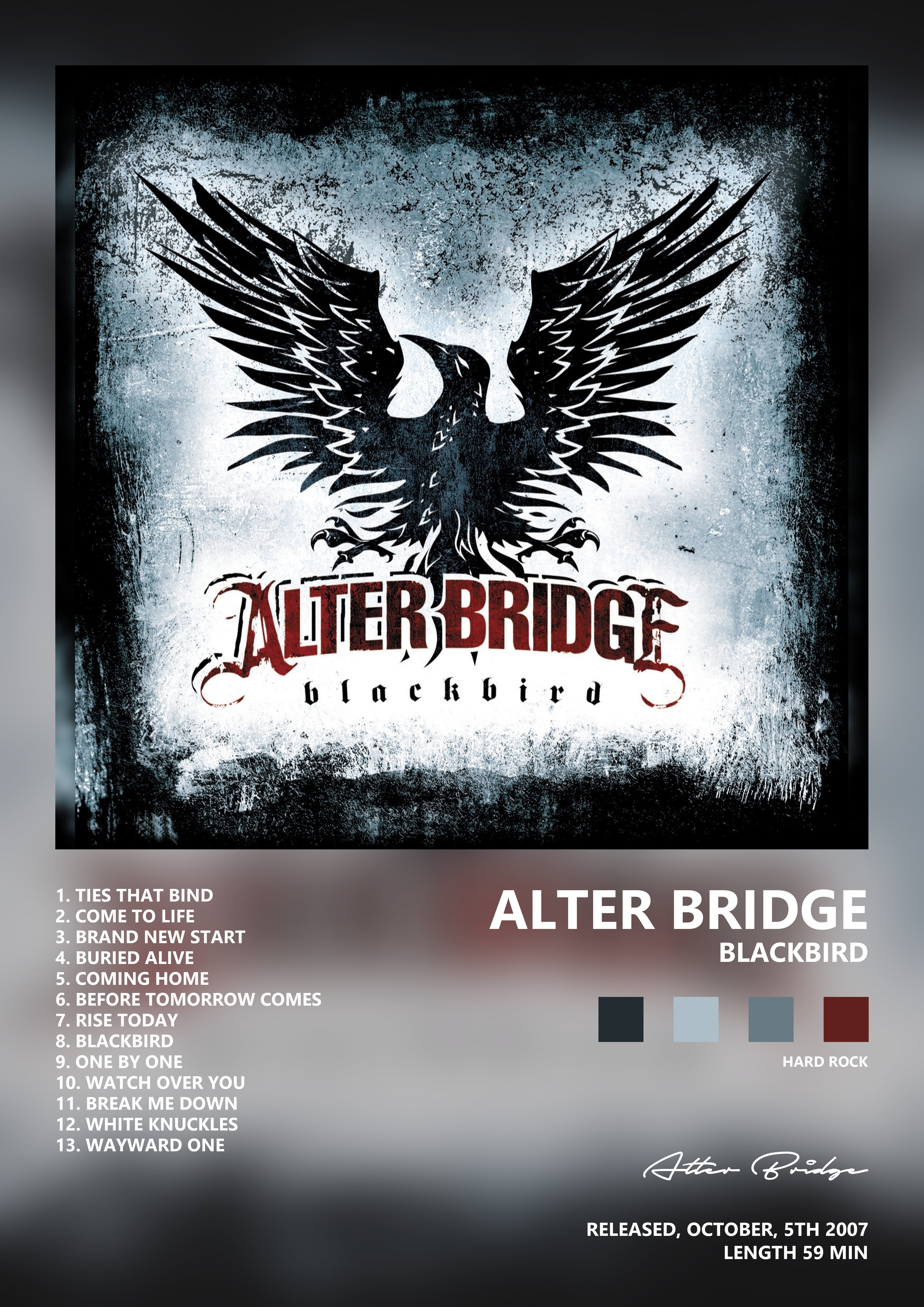 Music poster: Alter Bridge - Blackbird
