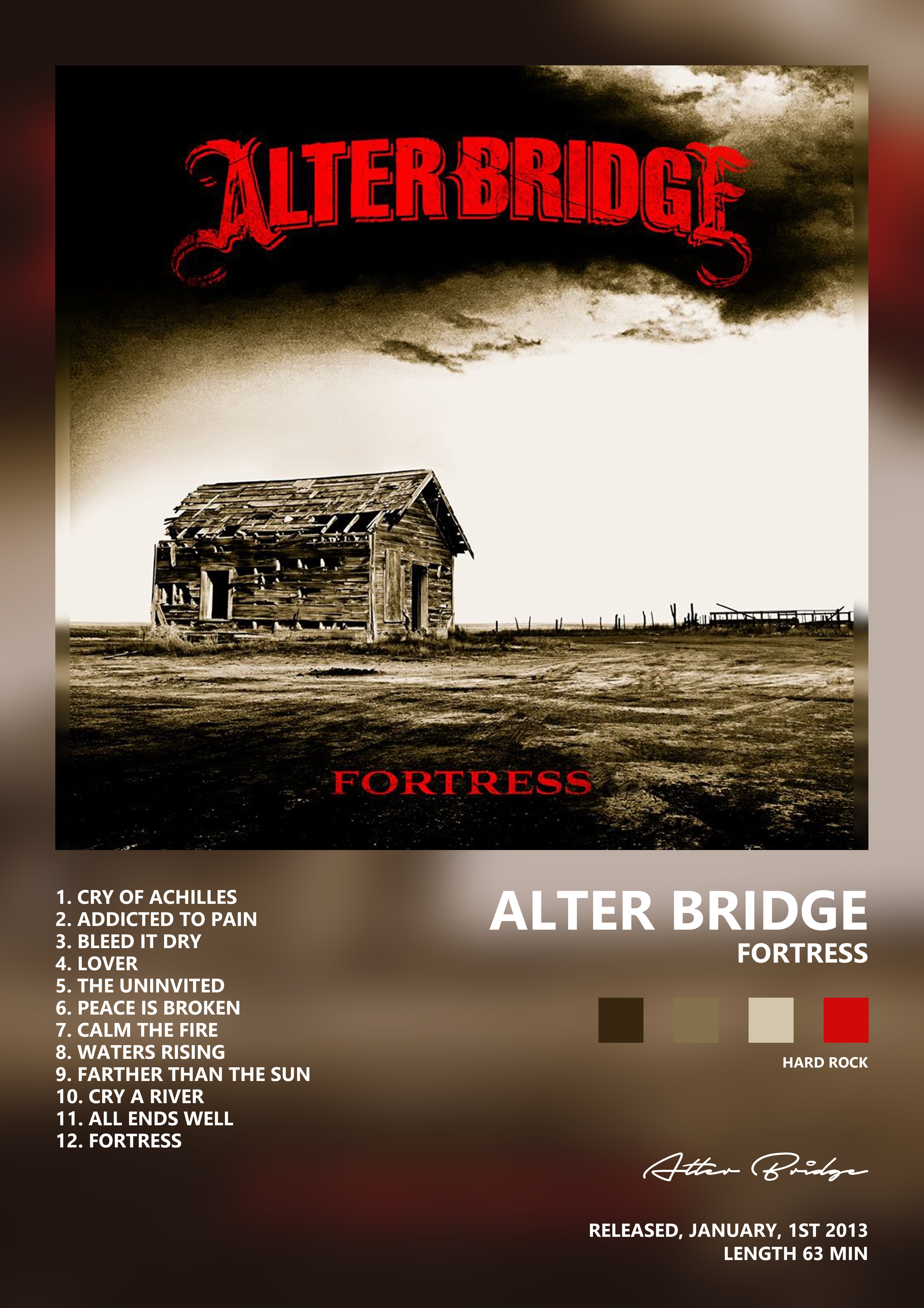 Music poster: Alter Bridge - Fortress