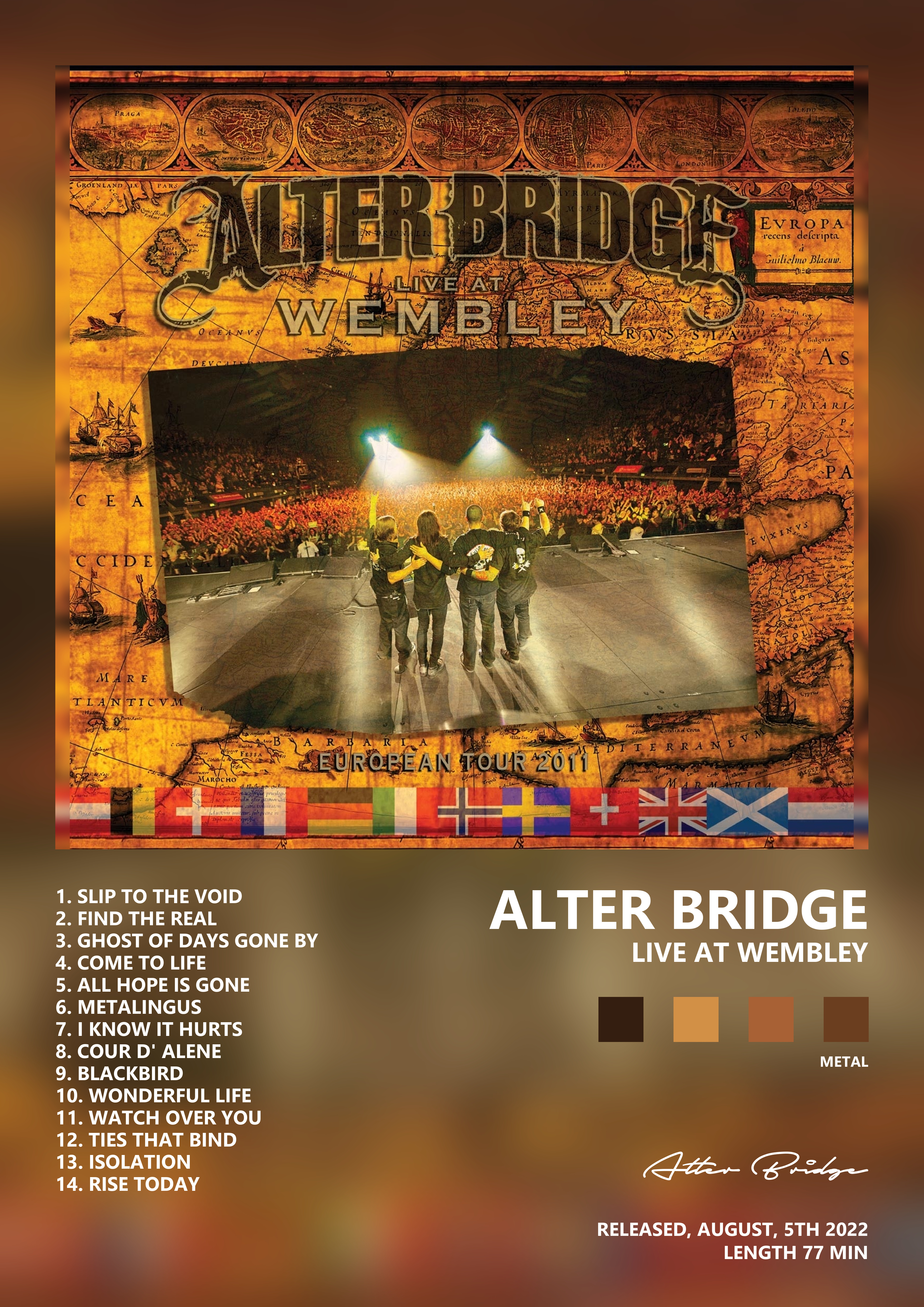 Music poster: Alter Bridge - Live at Wembley