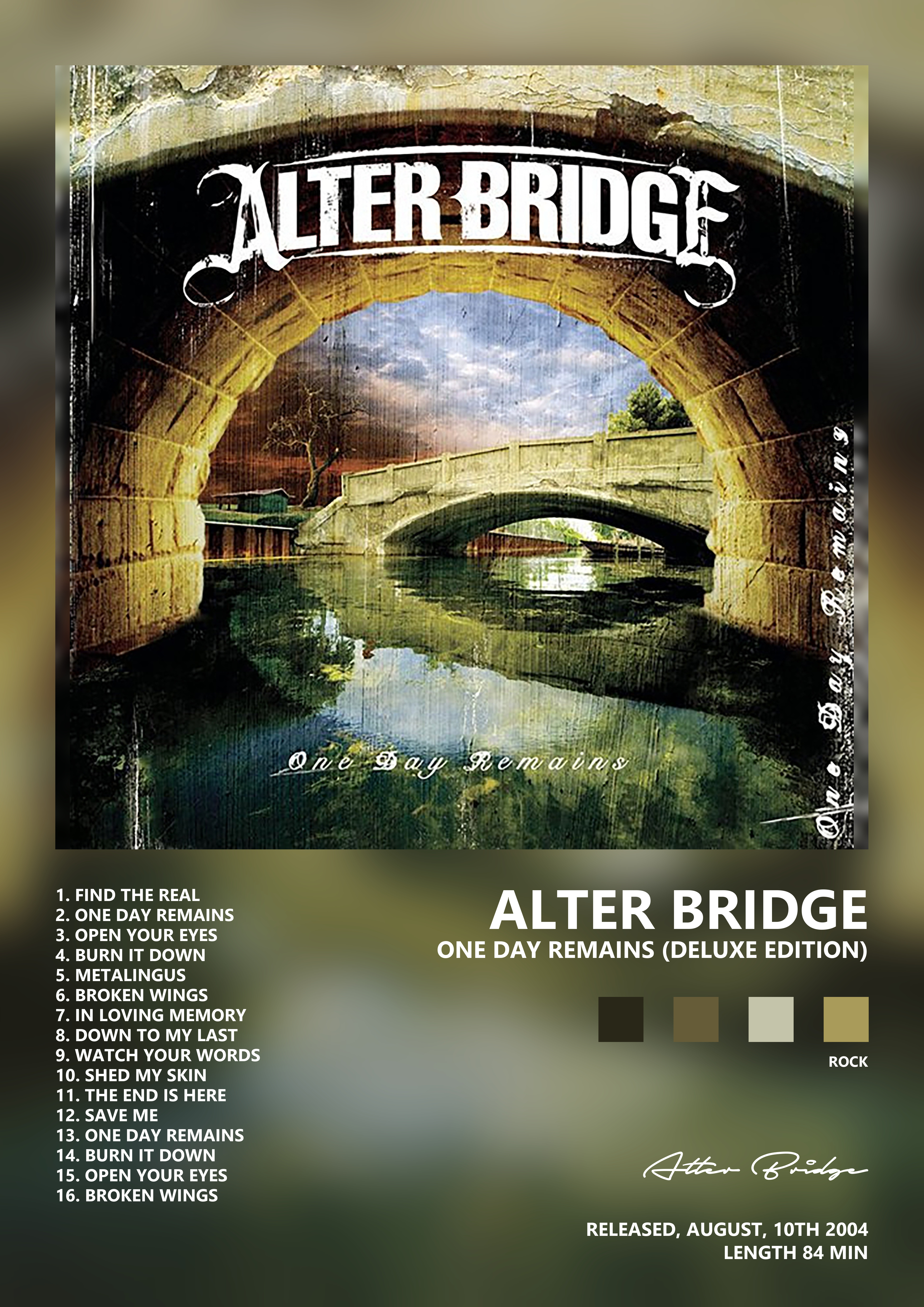 Music poster: Alter Bridge - One Day Remains Deluxe Edition
