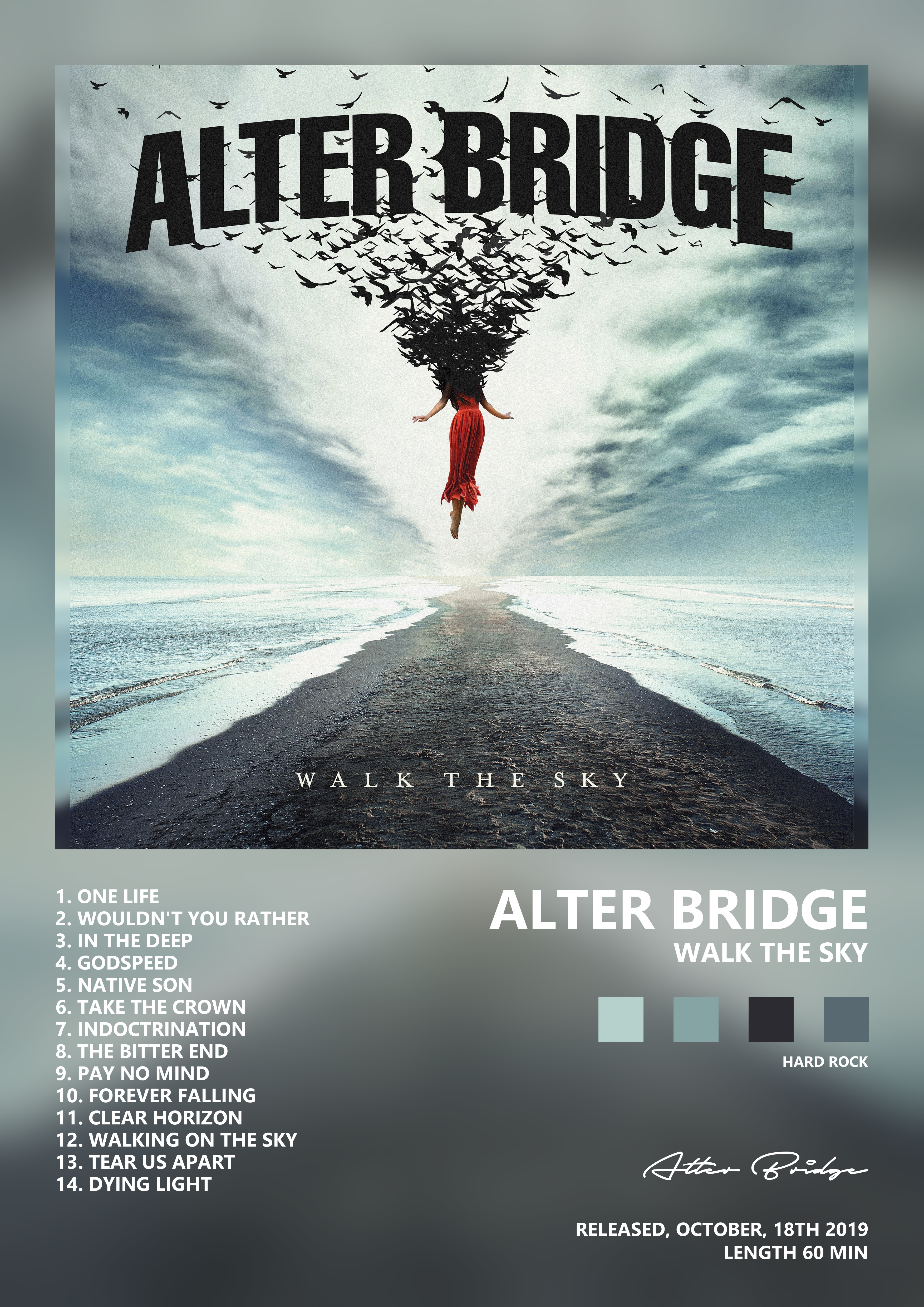 Music poster: Alter Bridge - Walk the Sky