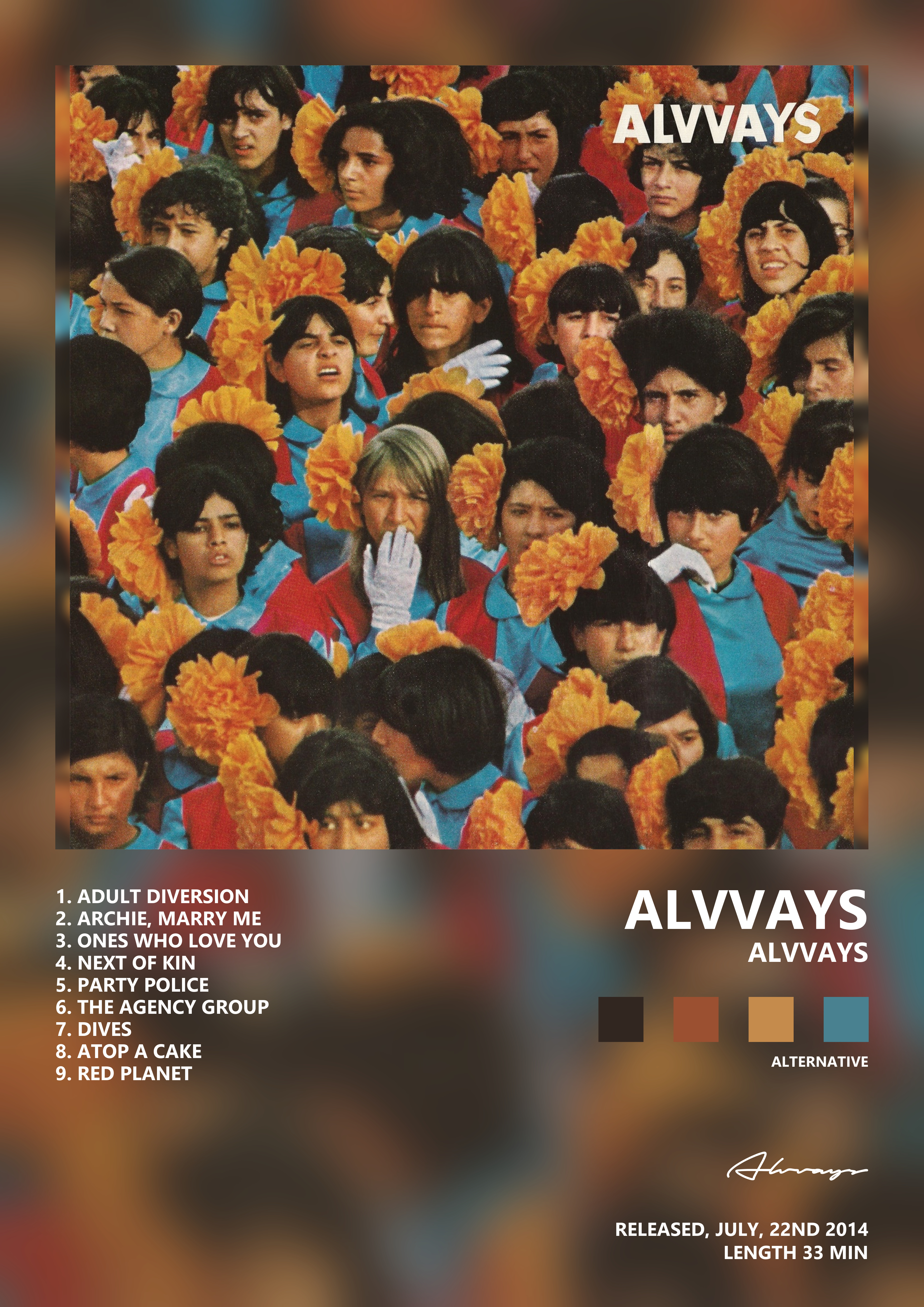 Music poster: Alvvays - Alvvays