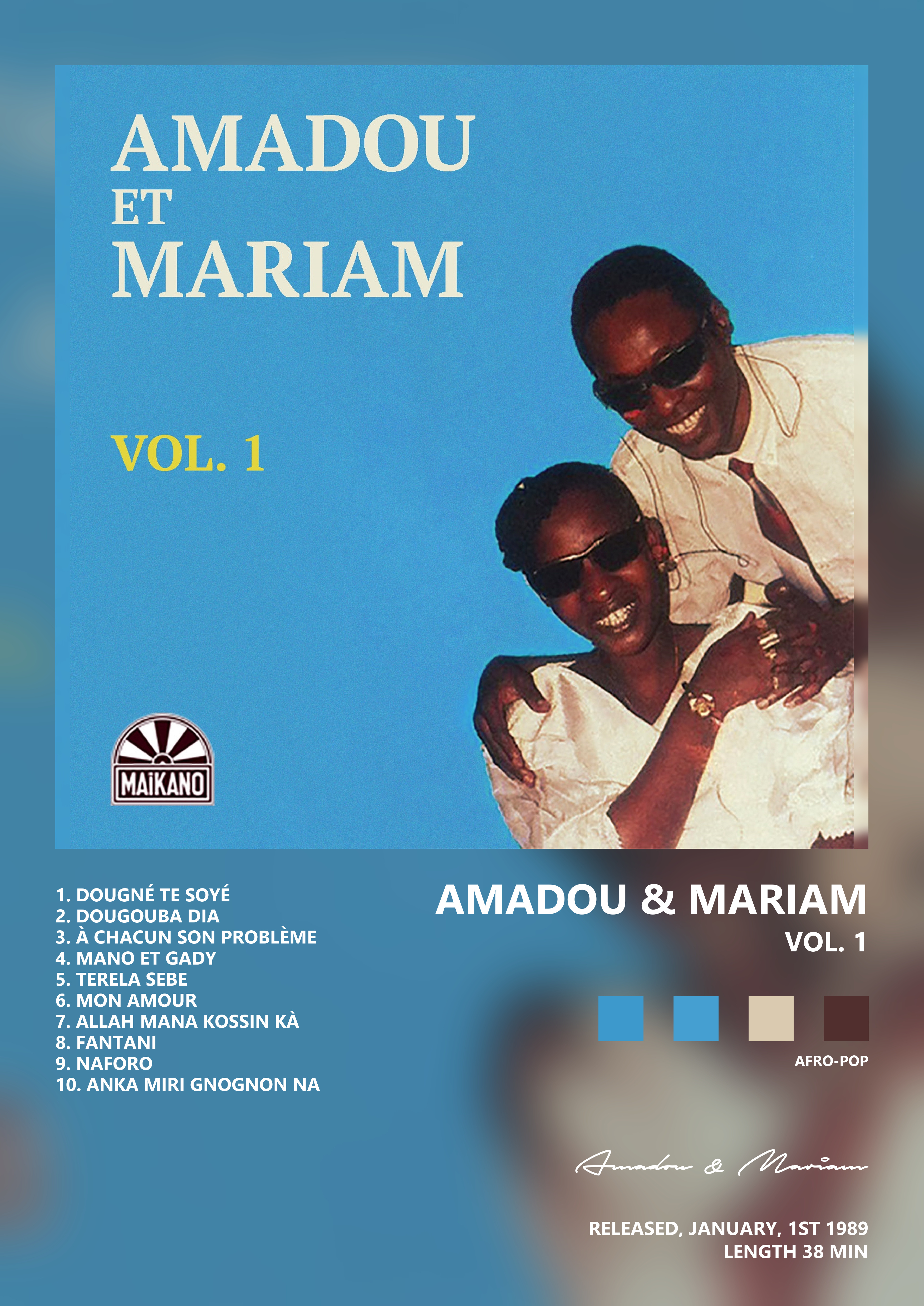 Music poster: Amadou Mariam - Vol 1