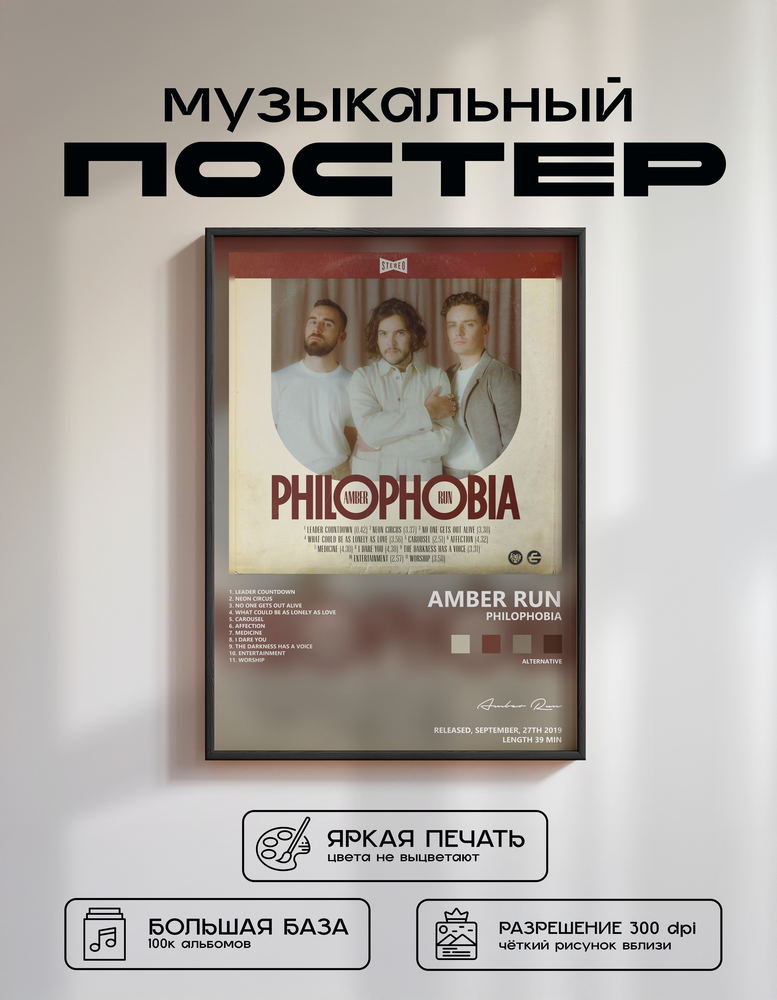 Music poster: Amber Run - Philophobia