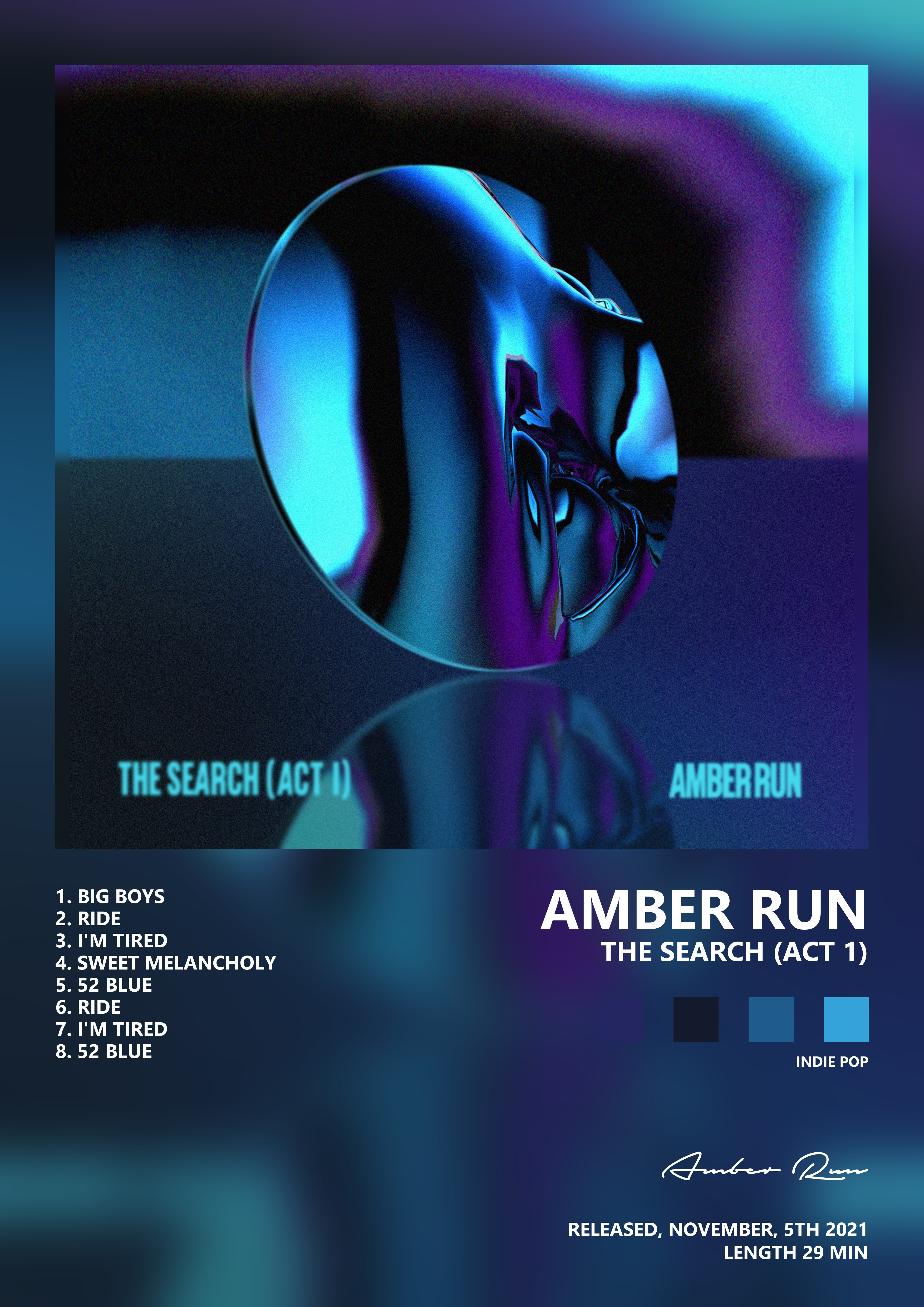 Music poster: Amber Run - The Search Act 1