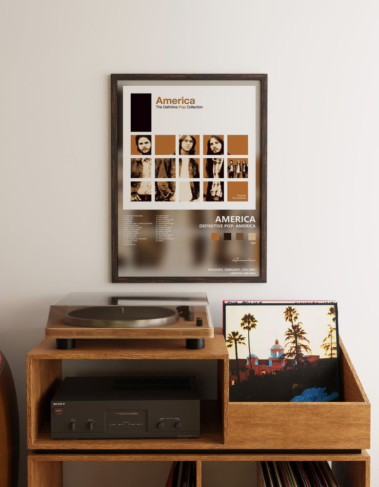 Music poster: America - Definitive Pop America