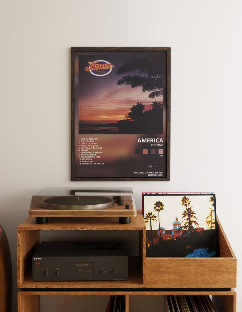 Music poster: America - Harbor