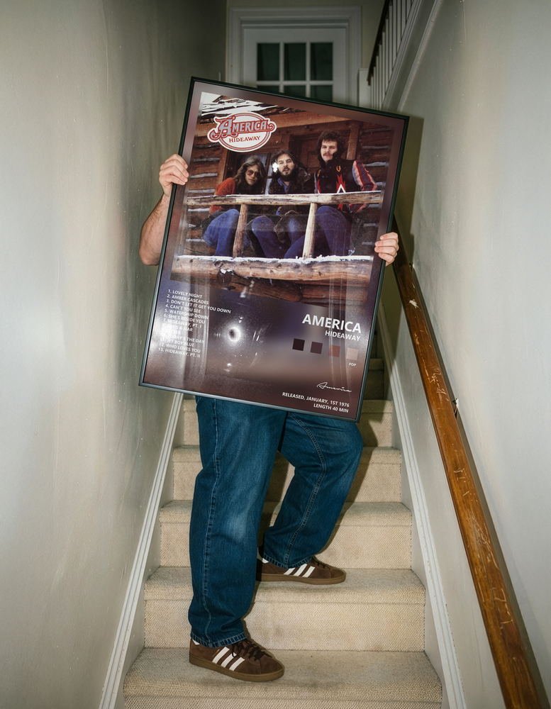 Music poster: America - Hideaway