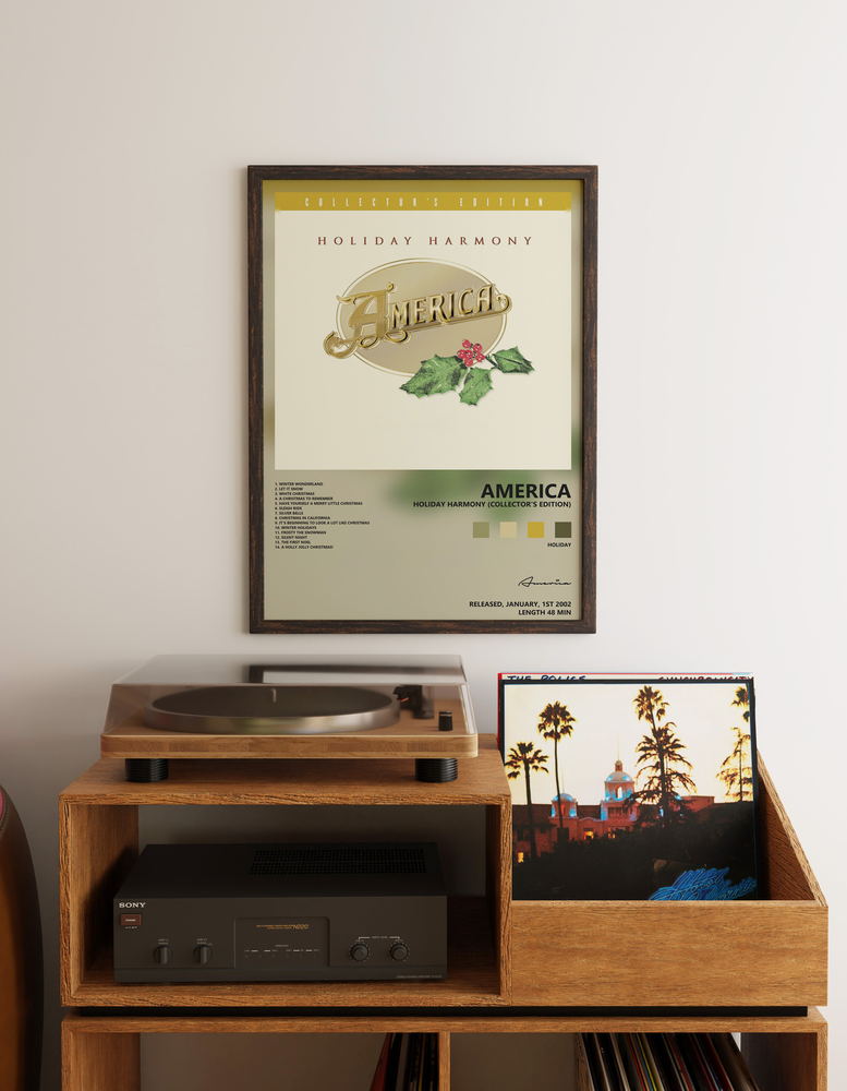 Music poster: America - Holiday Harmony Collectors Edition