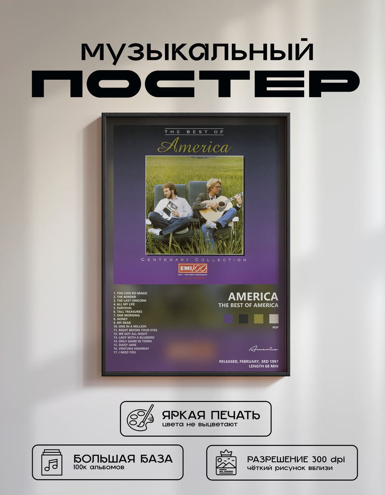 Music poster: America - The Best of America