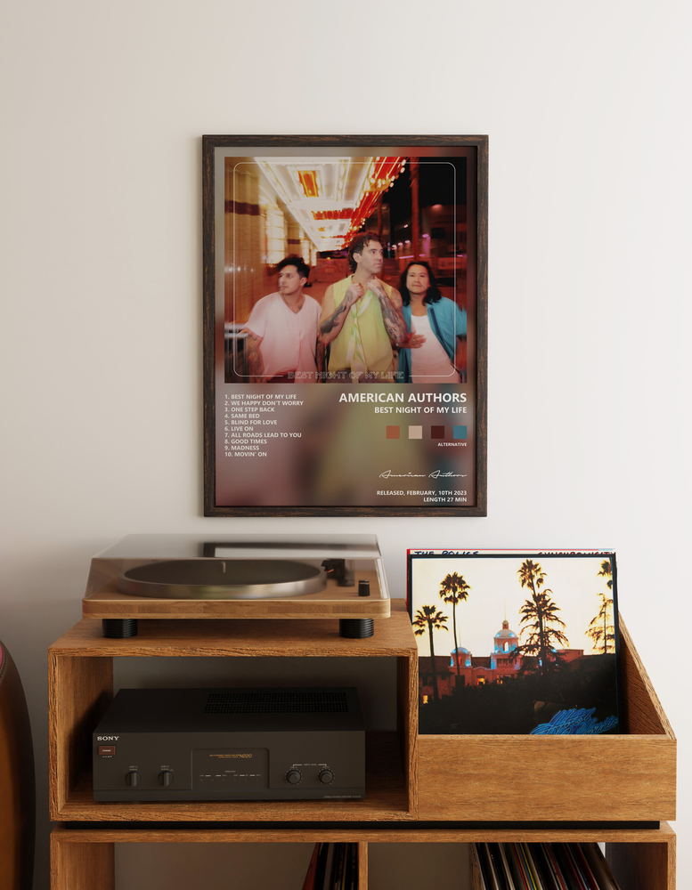 Music poster: American Authors - Best Night of My Life