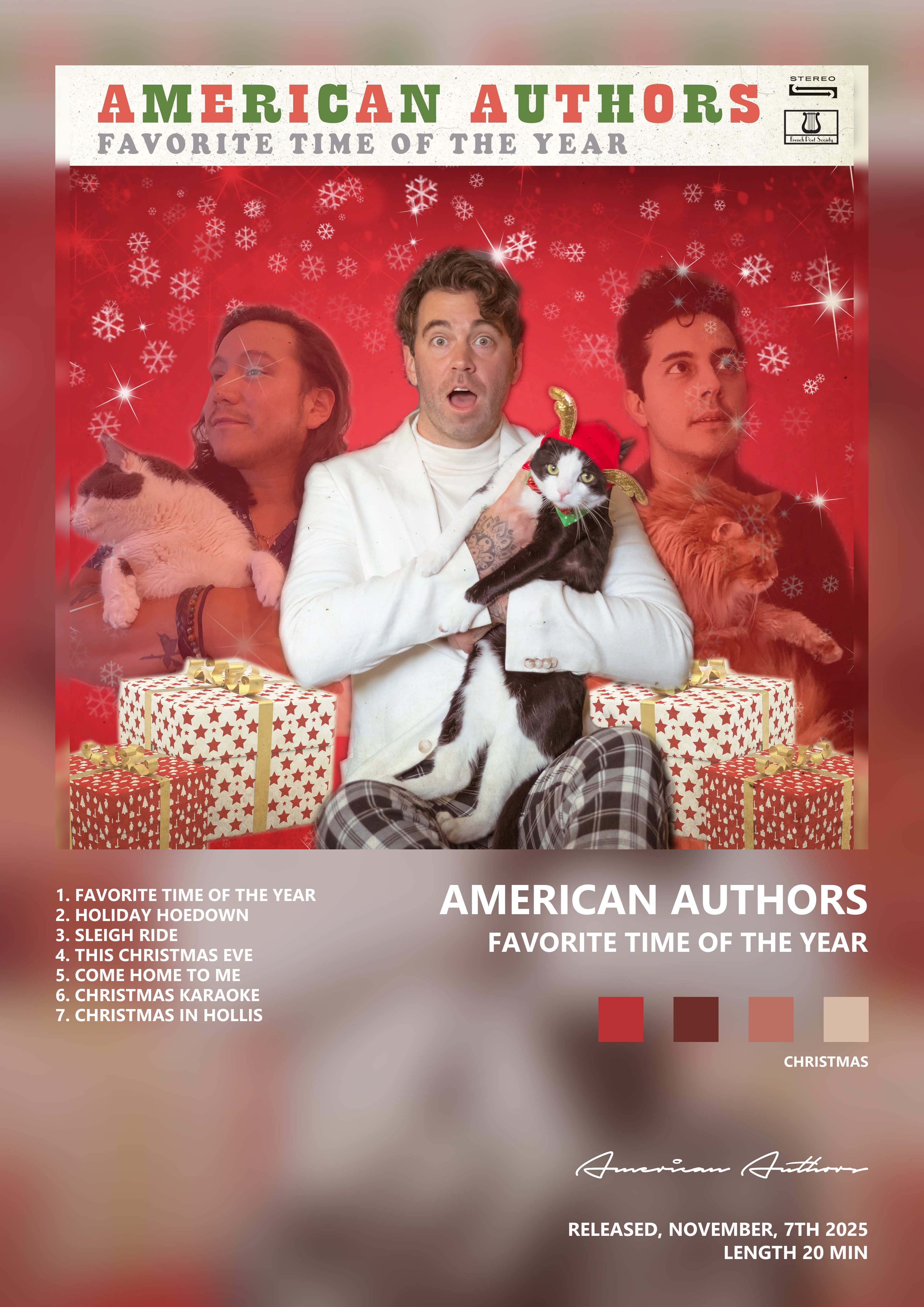 Music poster: American Authors - Favorite Time of the Year