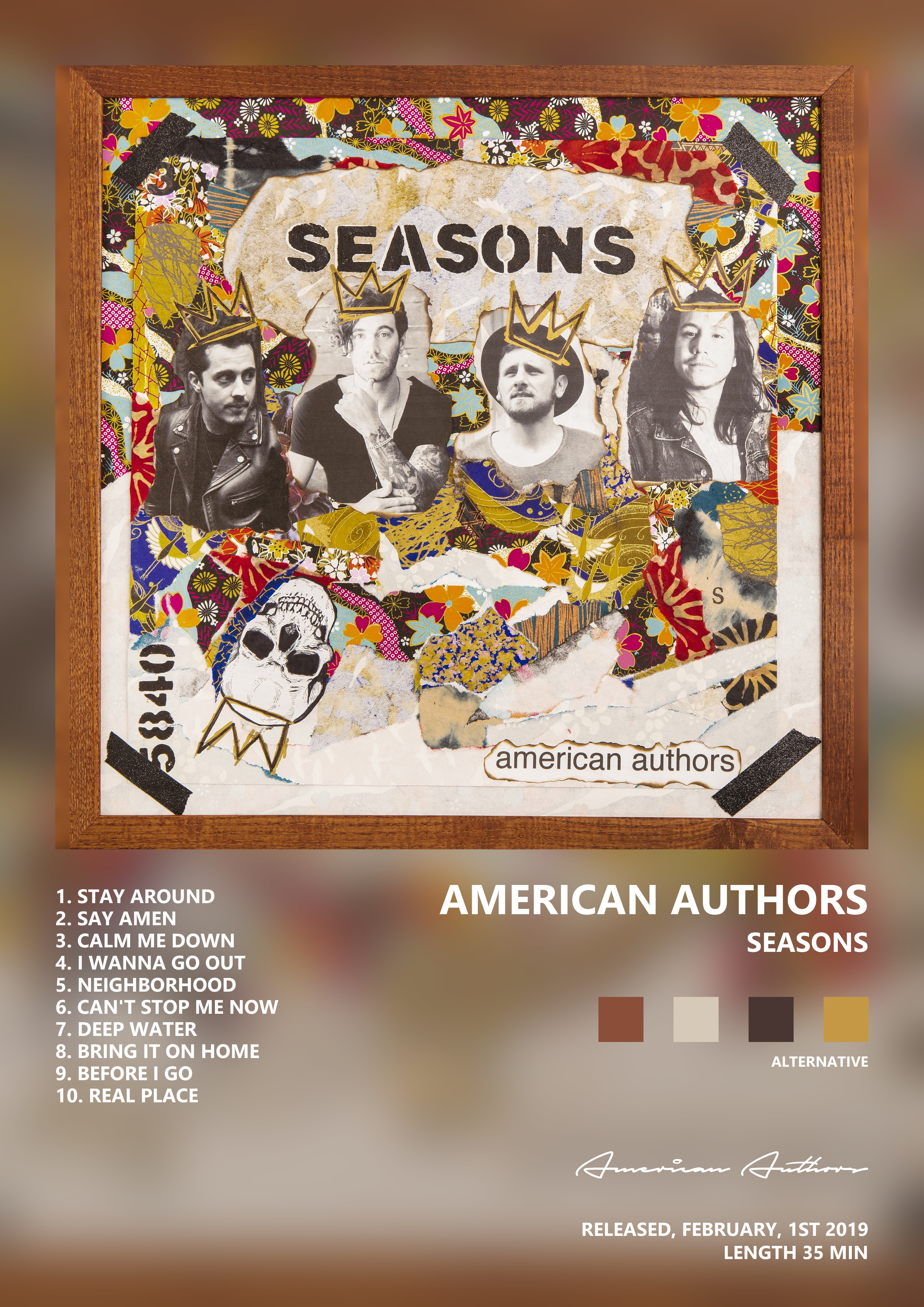 Music poster: American Authors - Seasons