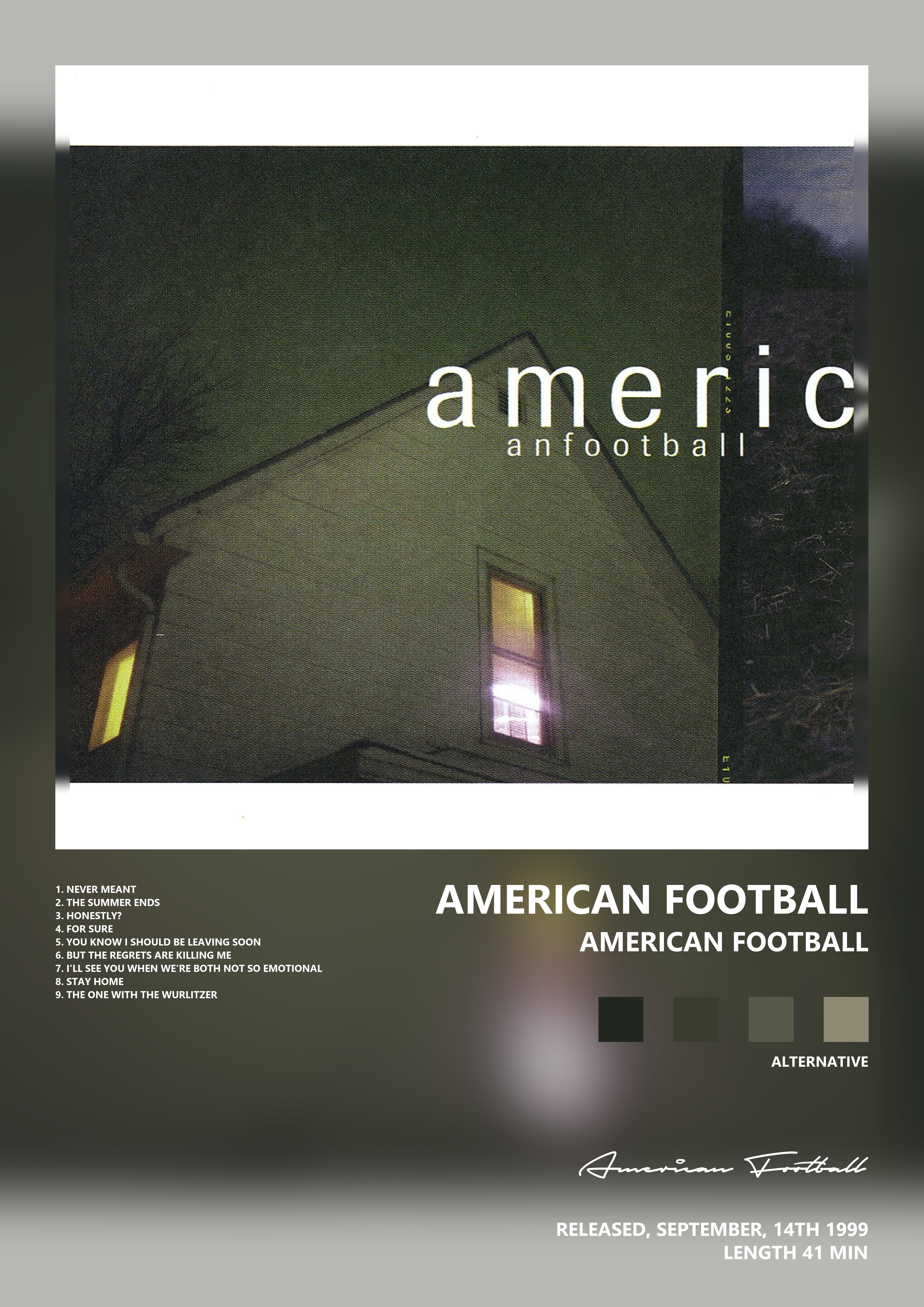 Music poster: American Football - American Football