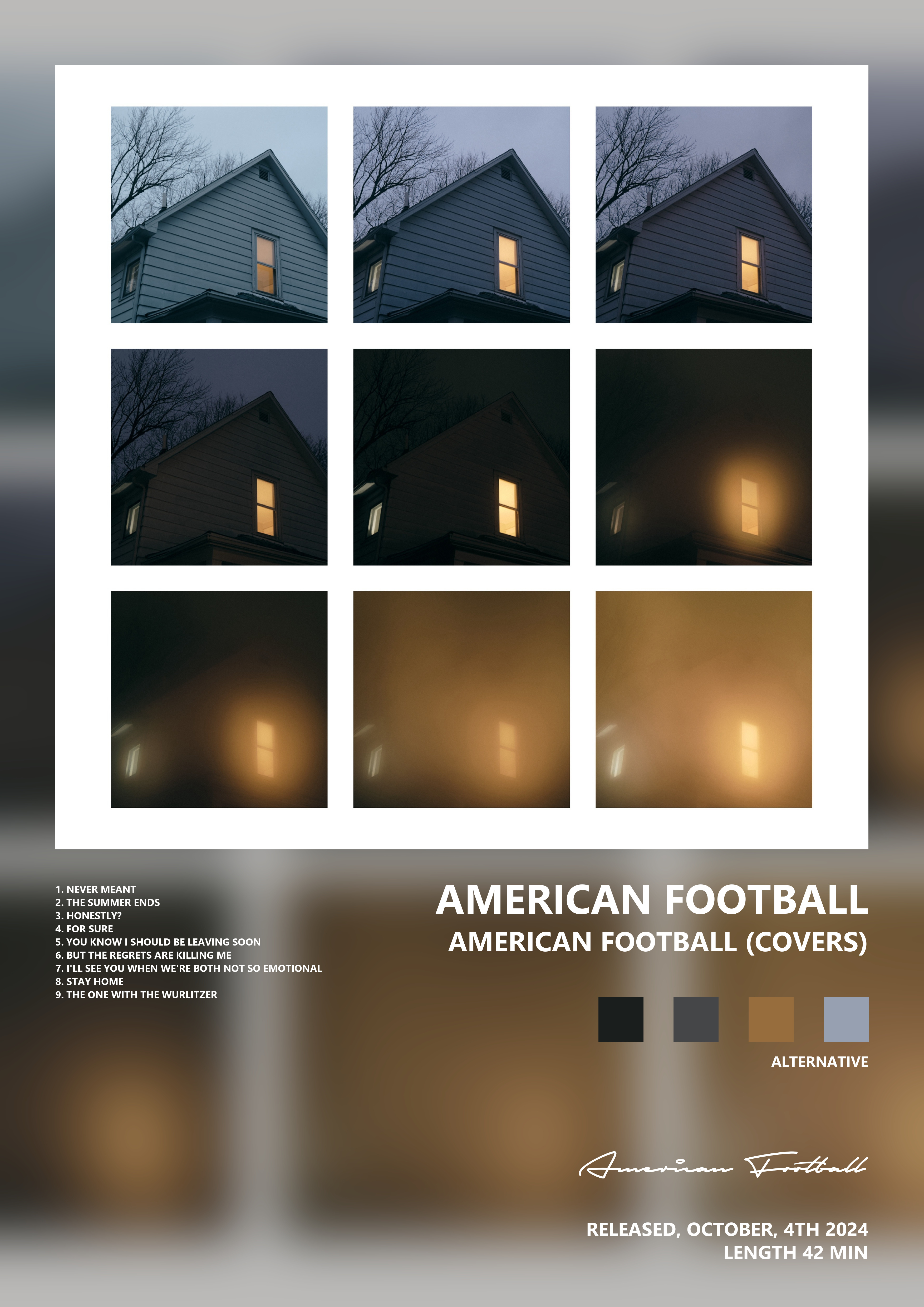 Music poster: American Football - American Football Covers