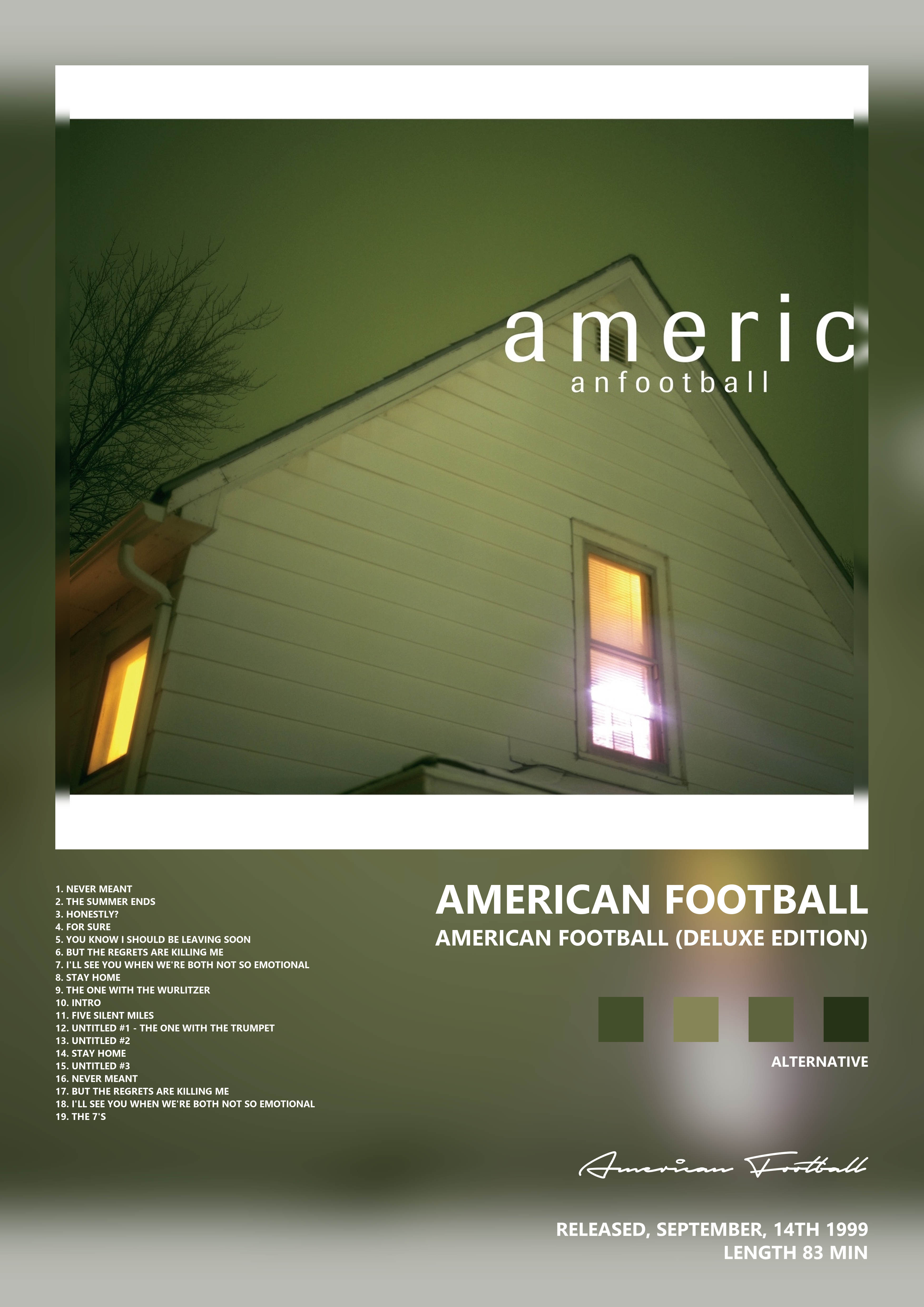 Music poster: American Football - American Football Deluxe Edition