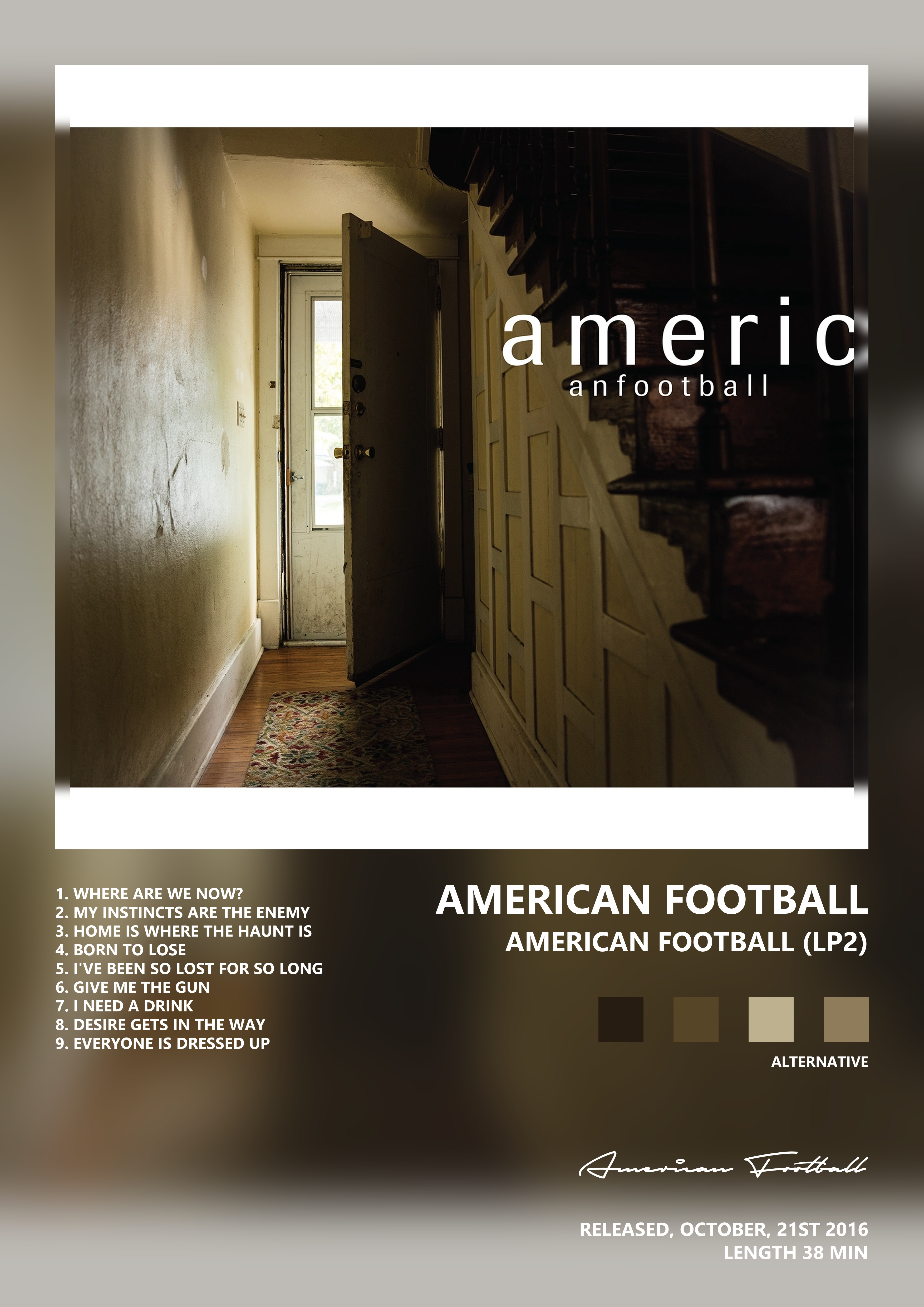 Music poster: American Football - American Football Lp2