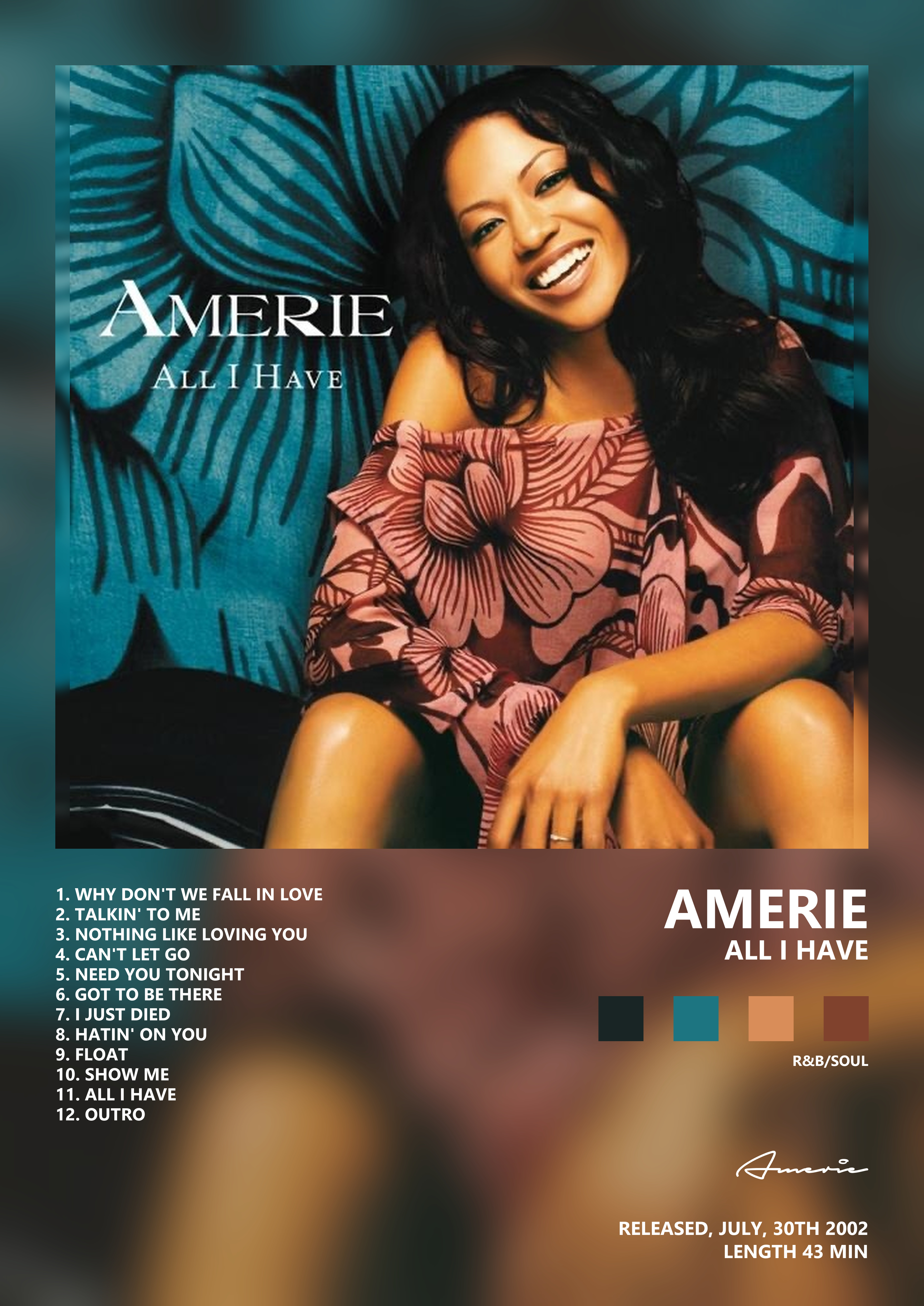 Music poster: Amerie - All I Have