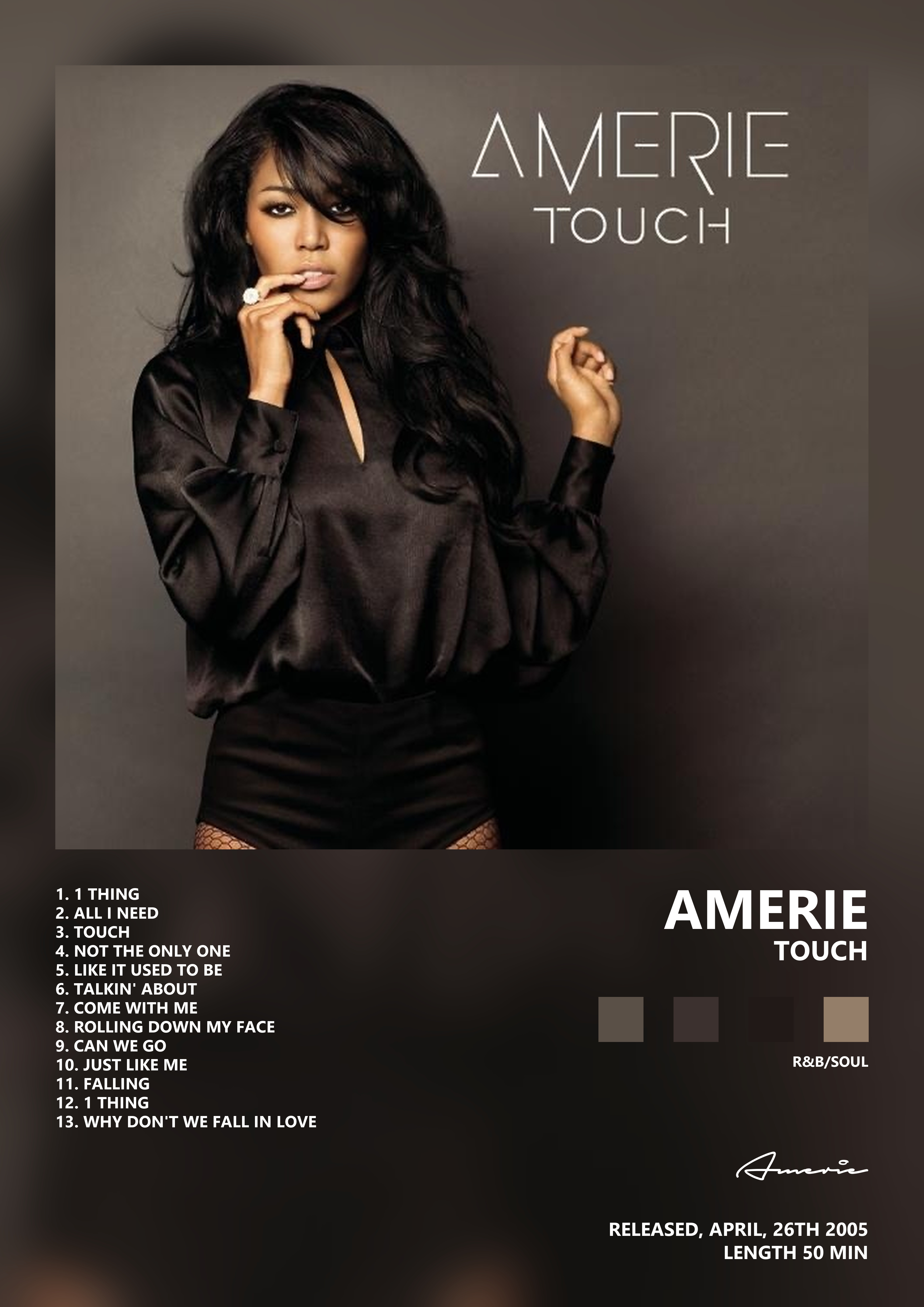 Music poster: Amerie - Touch