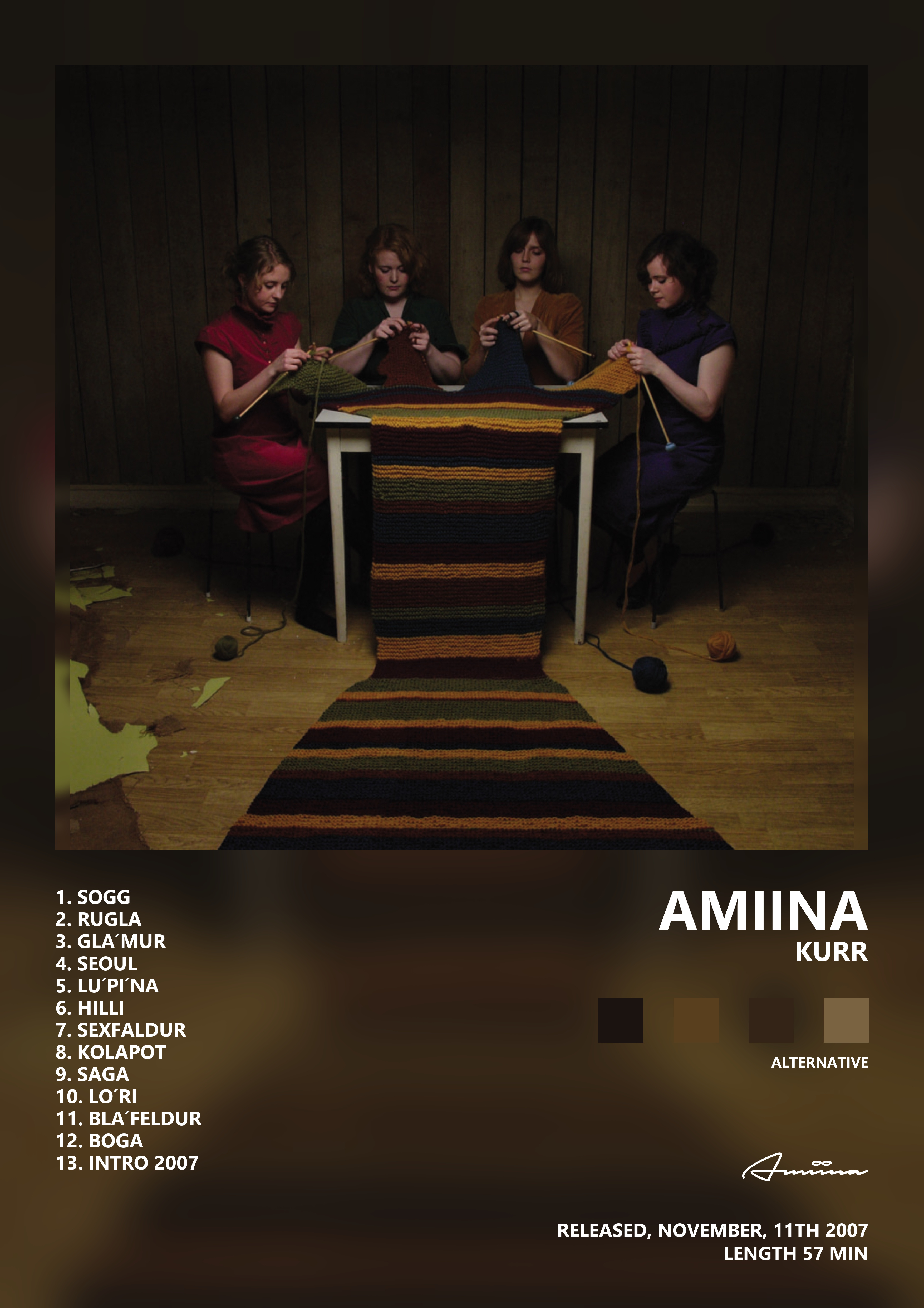 Music poster: Amiina - Kurr