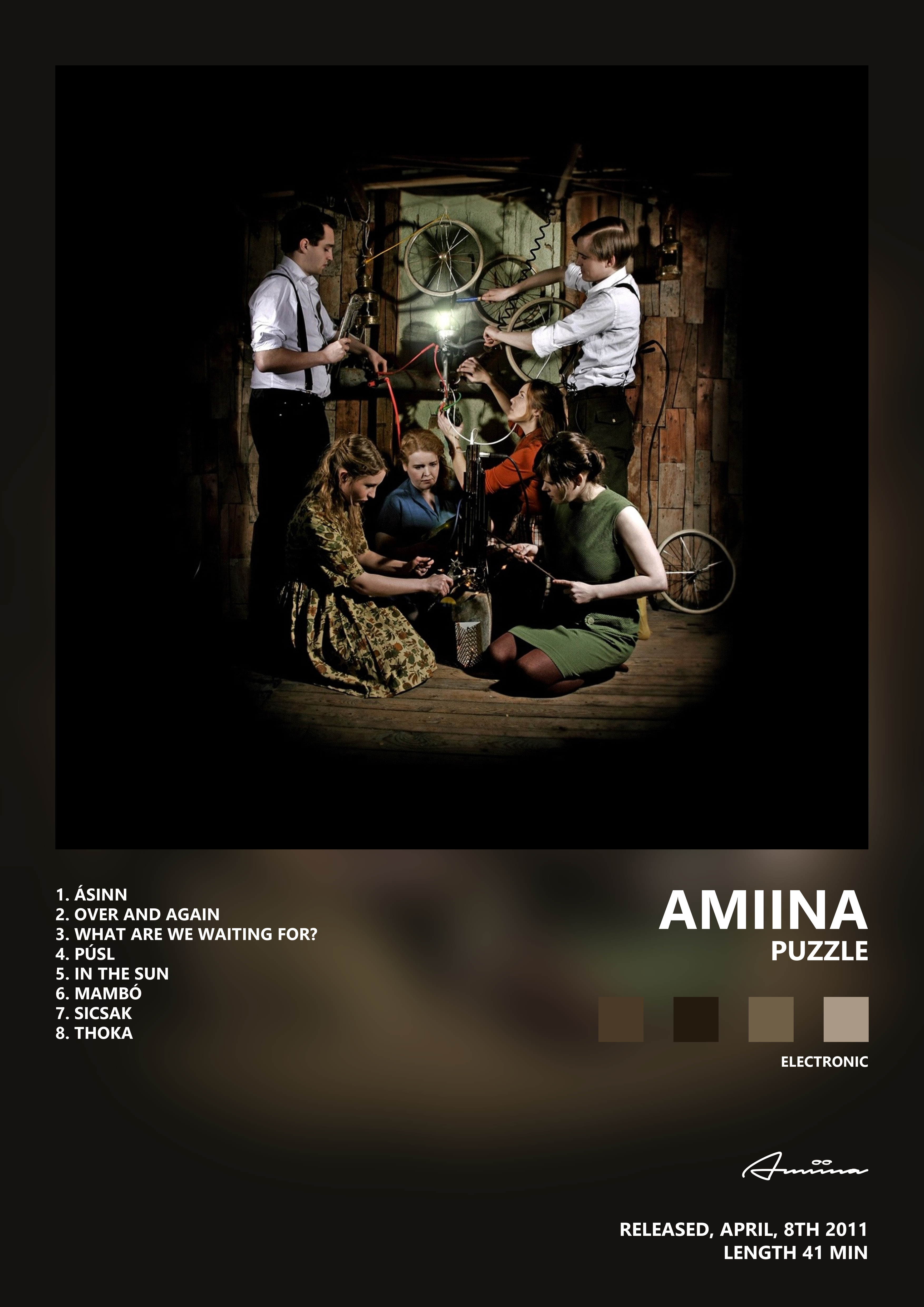 Music poster: Amiina - Puzzle