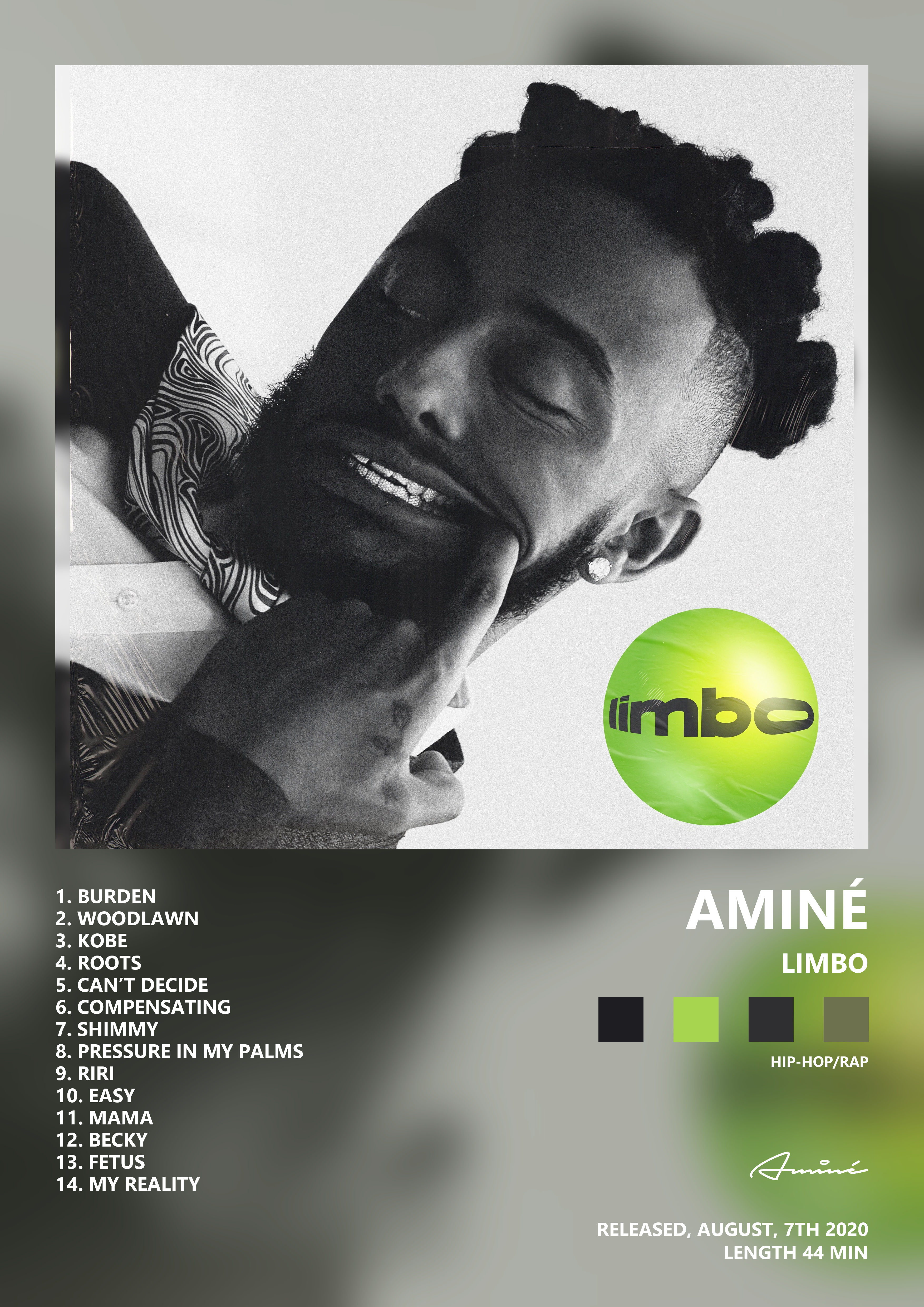 Music poster: Aminé - Limbo