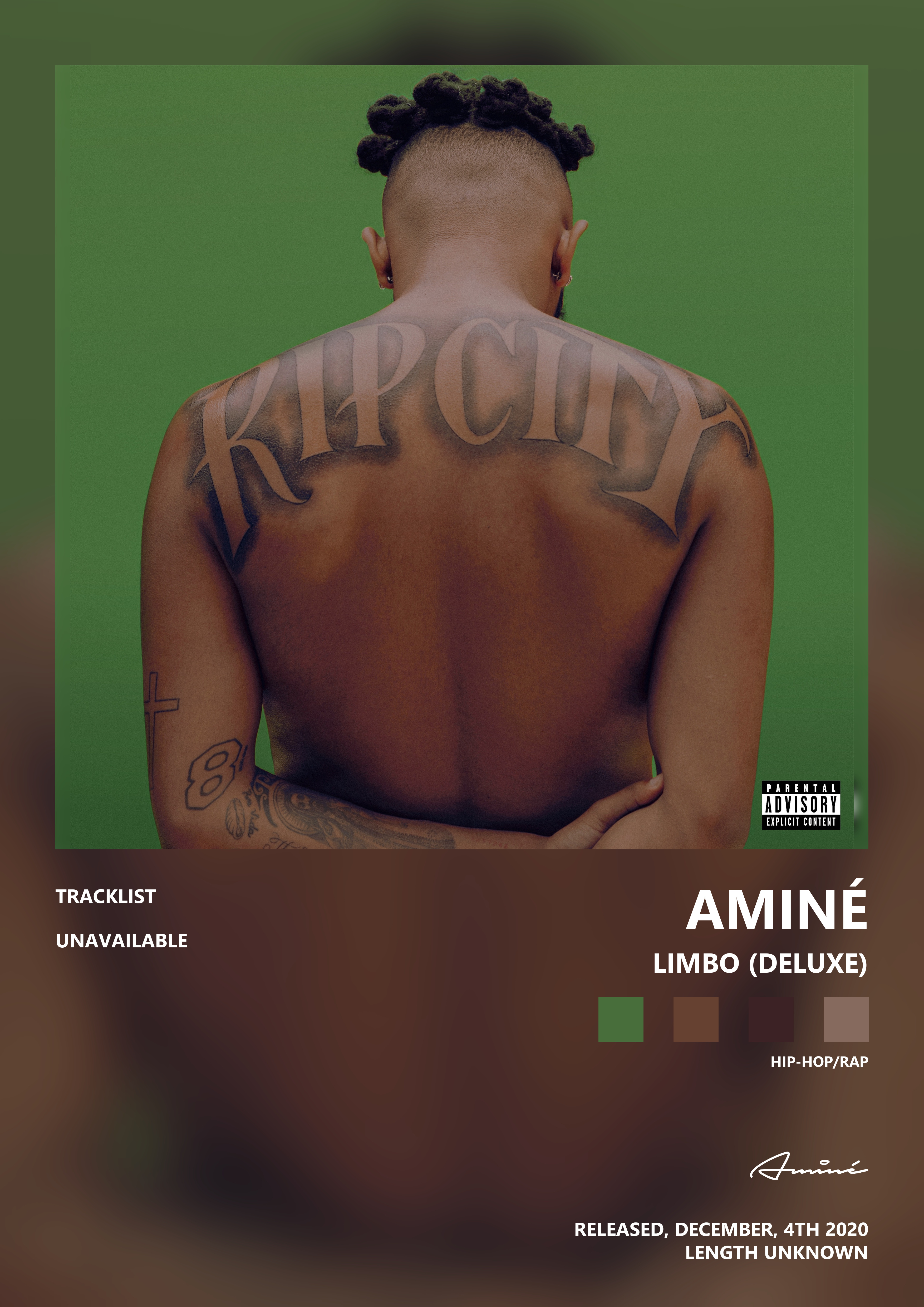 Music poster: Aminé - Limbo Deluxe