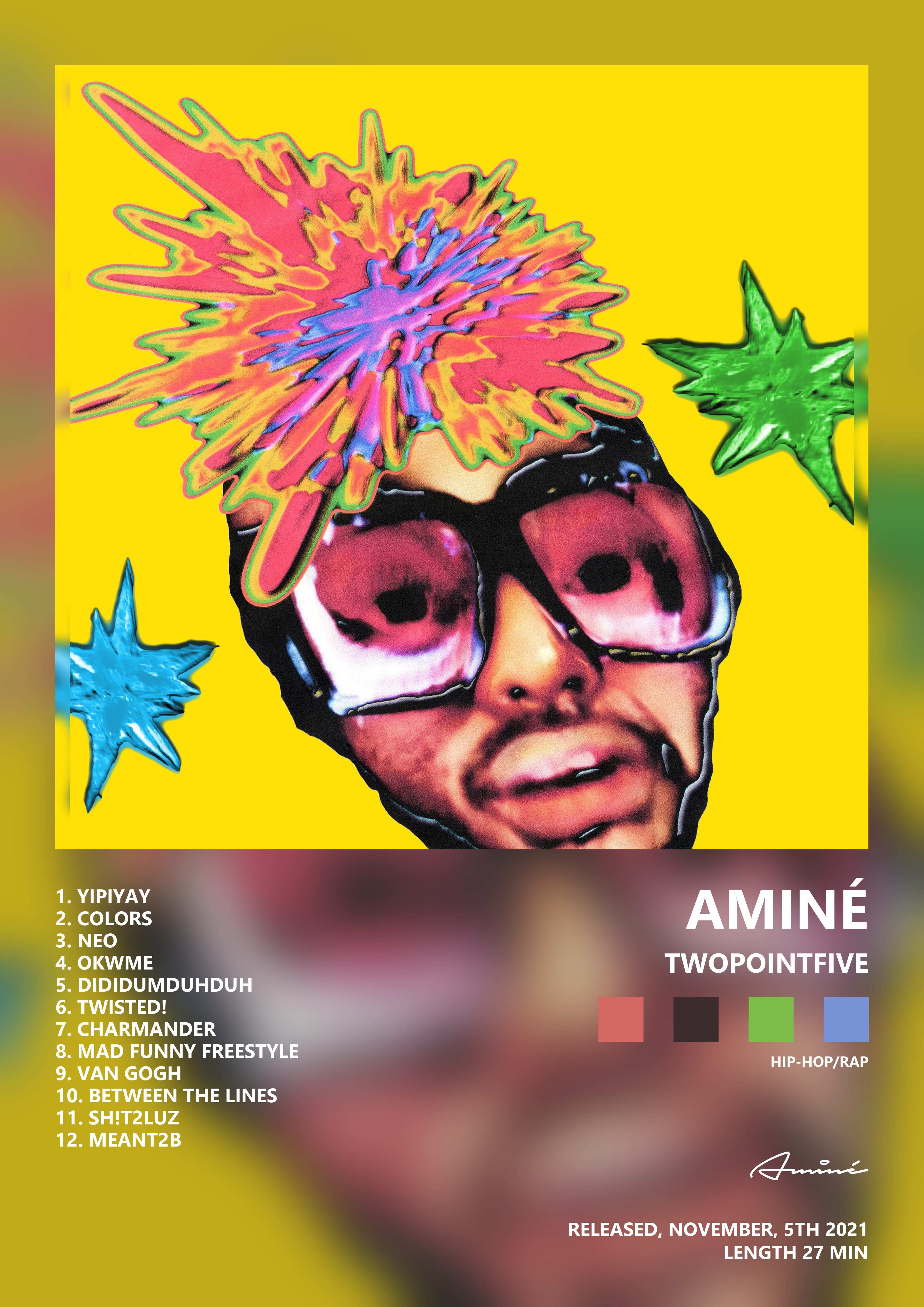 Music poster: Aminé - TWOPOINTFIVE