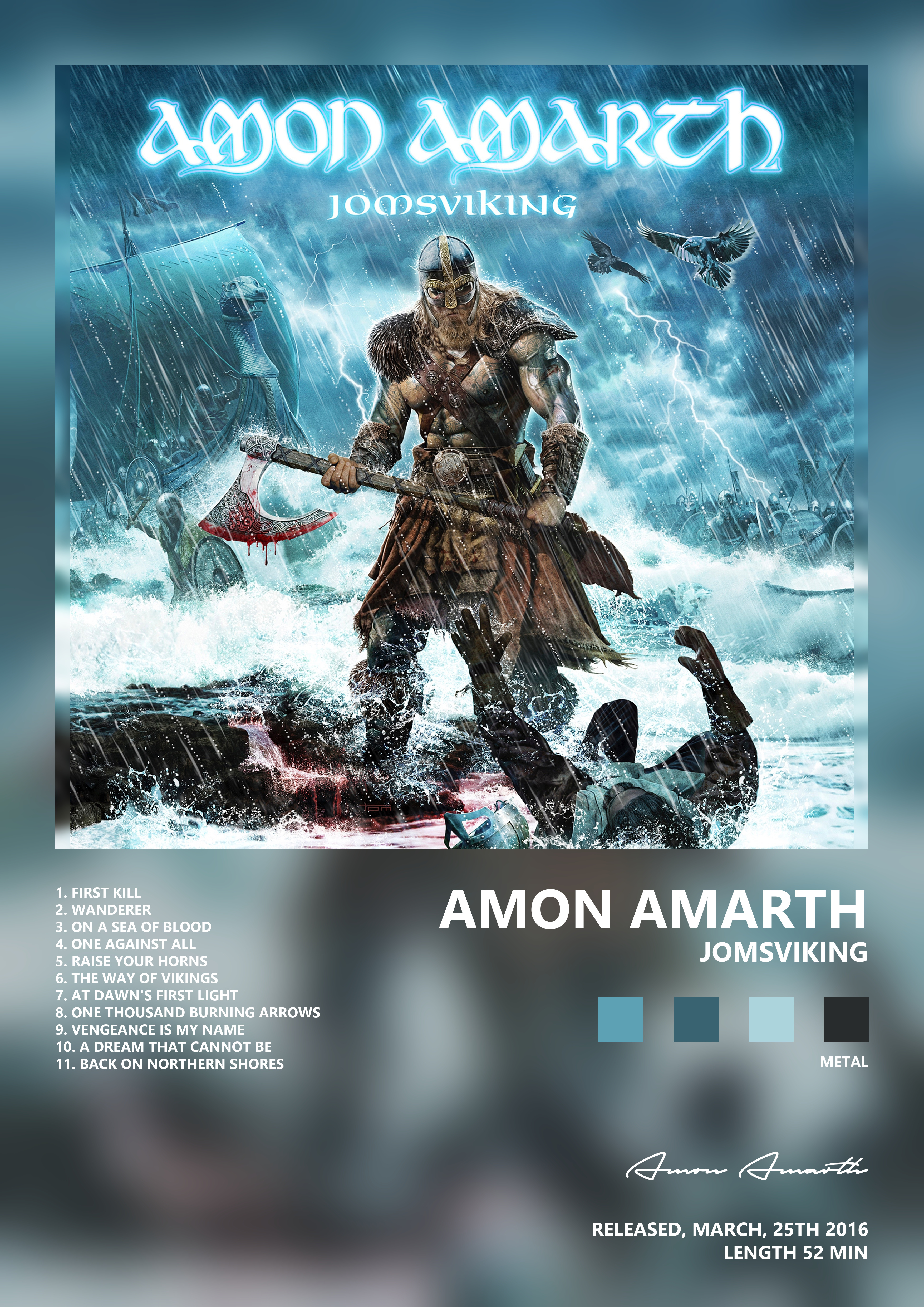 Music poster: Amon Amarth - Jomsviking