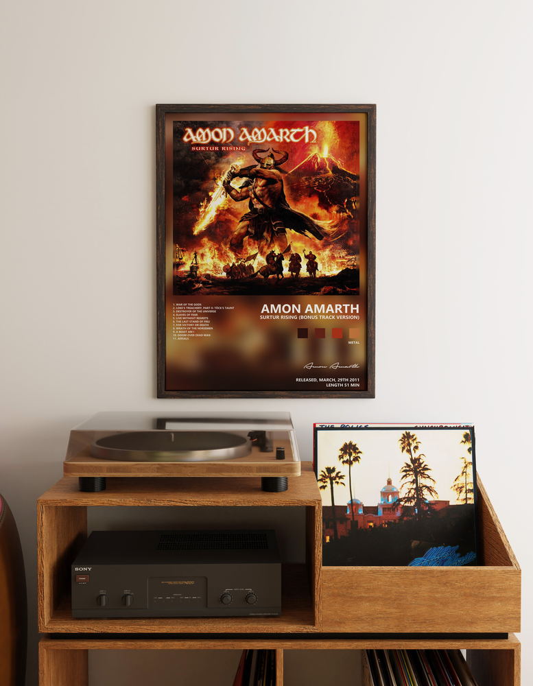 Music poster: Amon Amarth - Surtur Rising Bonus Track Version