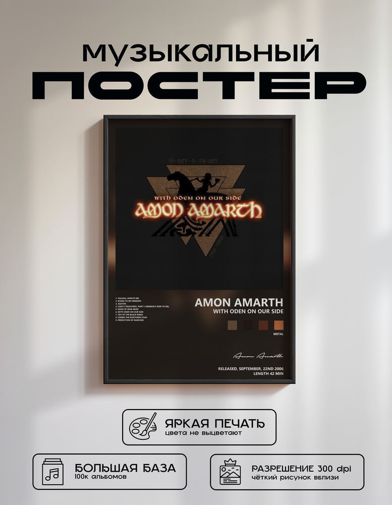 Music poster: Amon Amarth - With Oden On Our Side