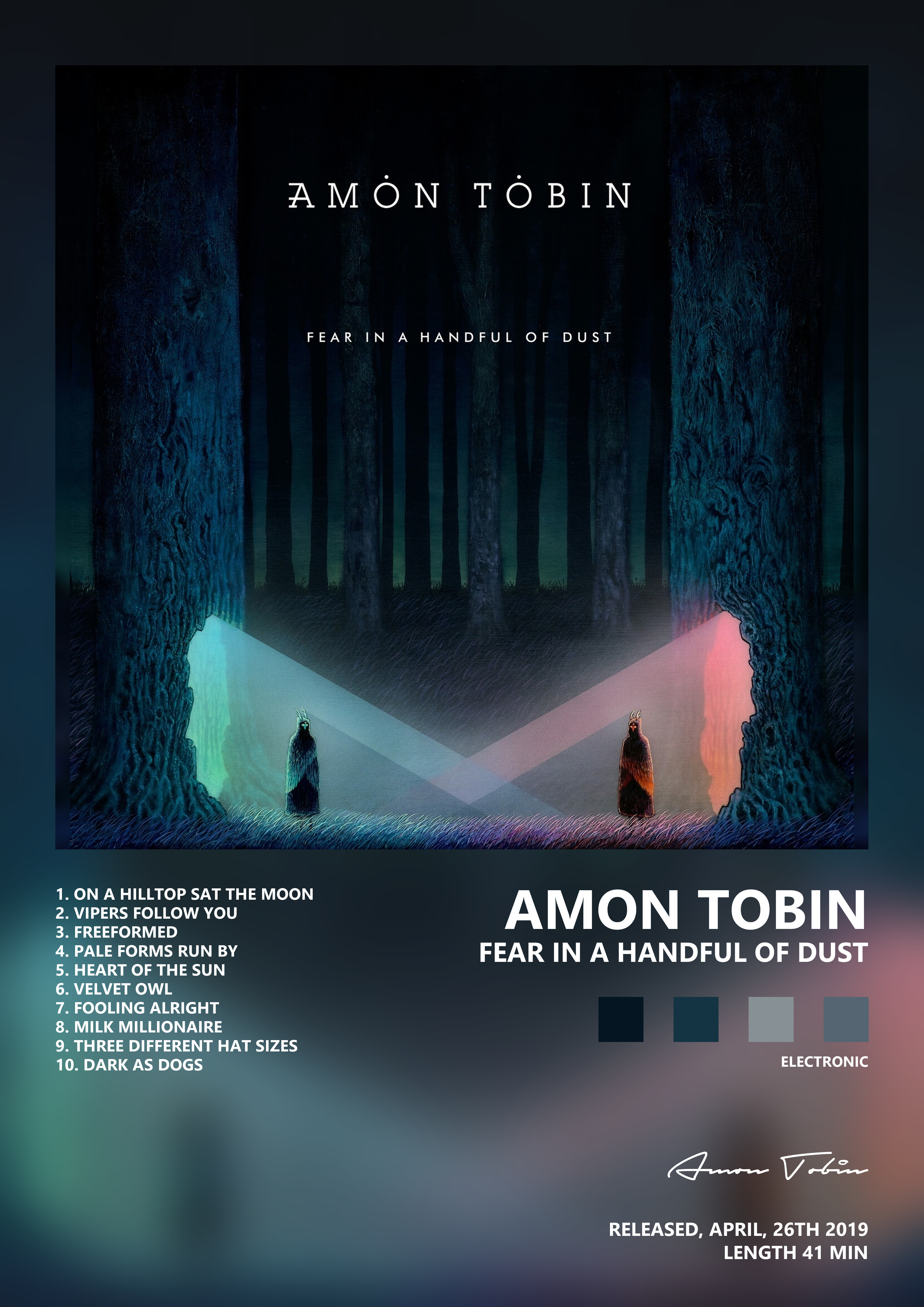 Music poster: Amon Tobin - Fear in a Handful of Dust