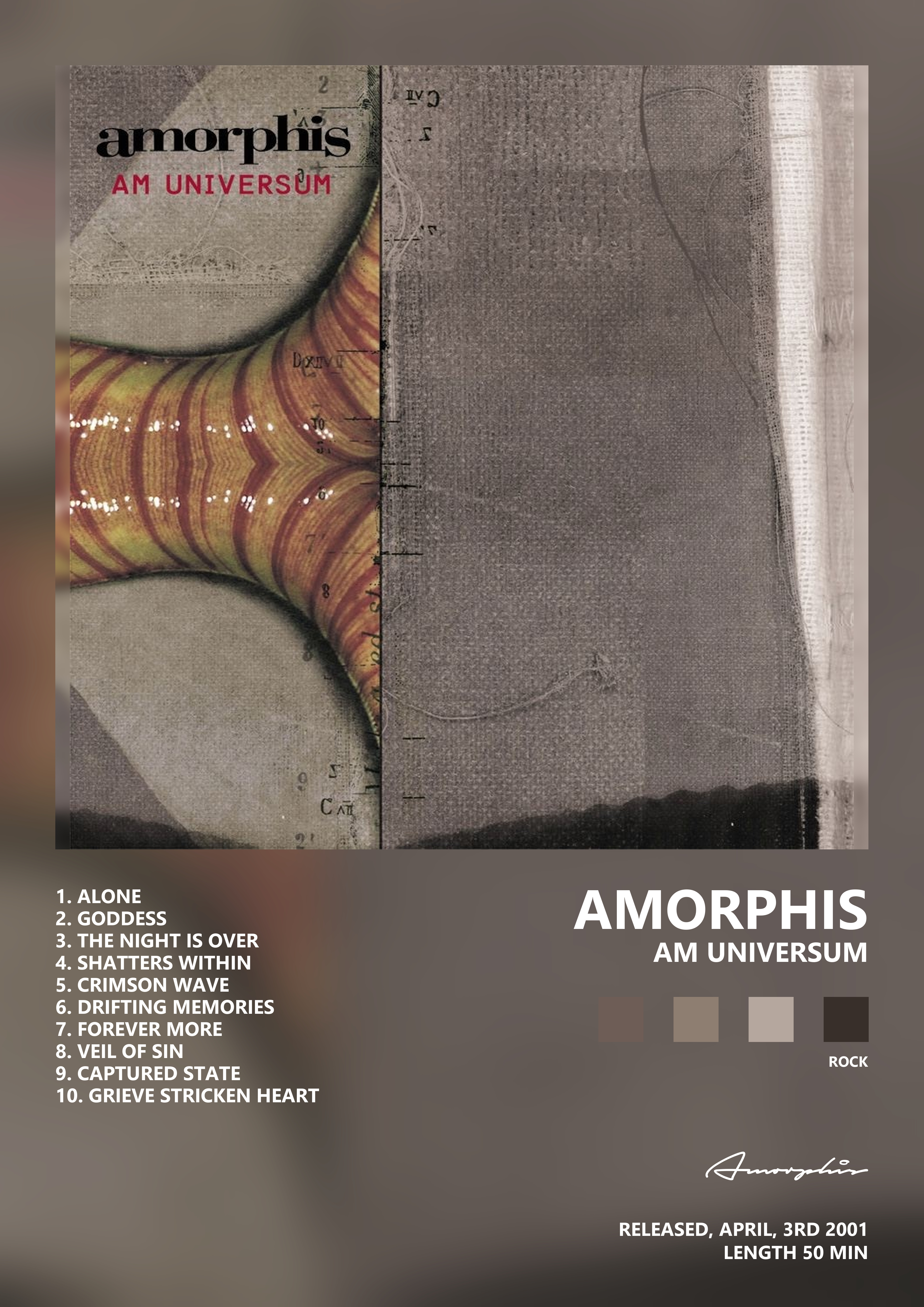 Music poster: Amorphis - Am Universum