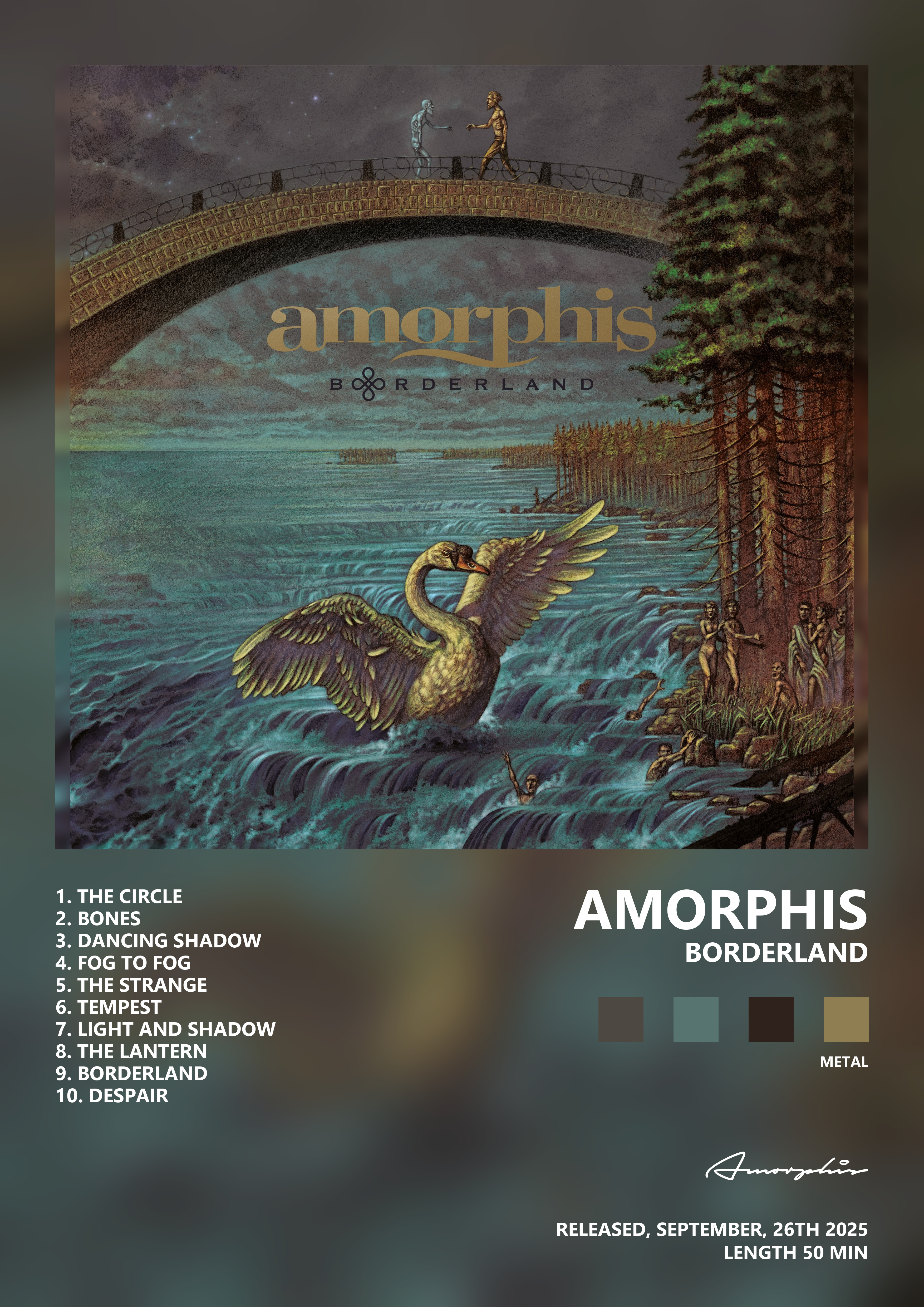 Music poster: Amorphis - Borderland