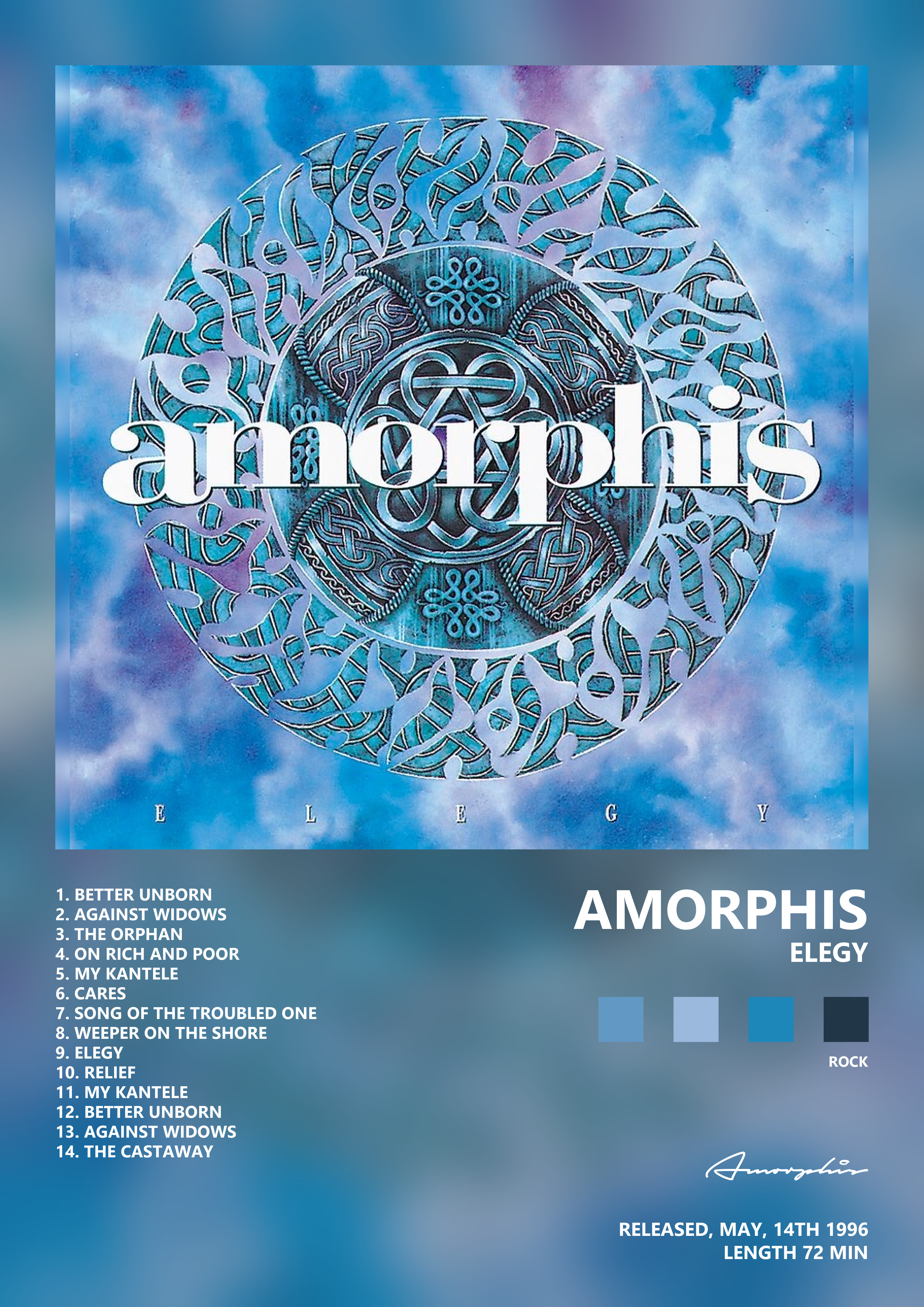 Music poster: Amorphis - Elegy