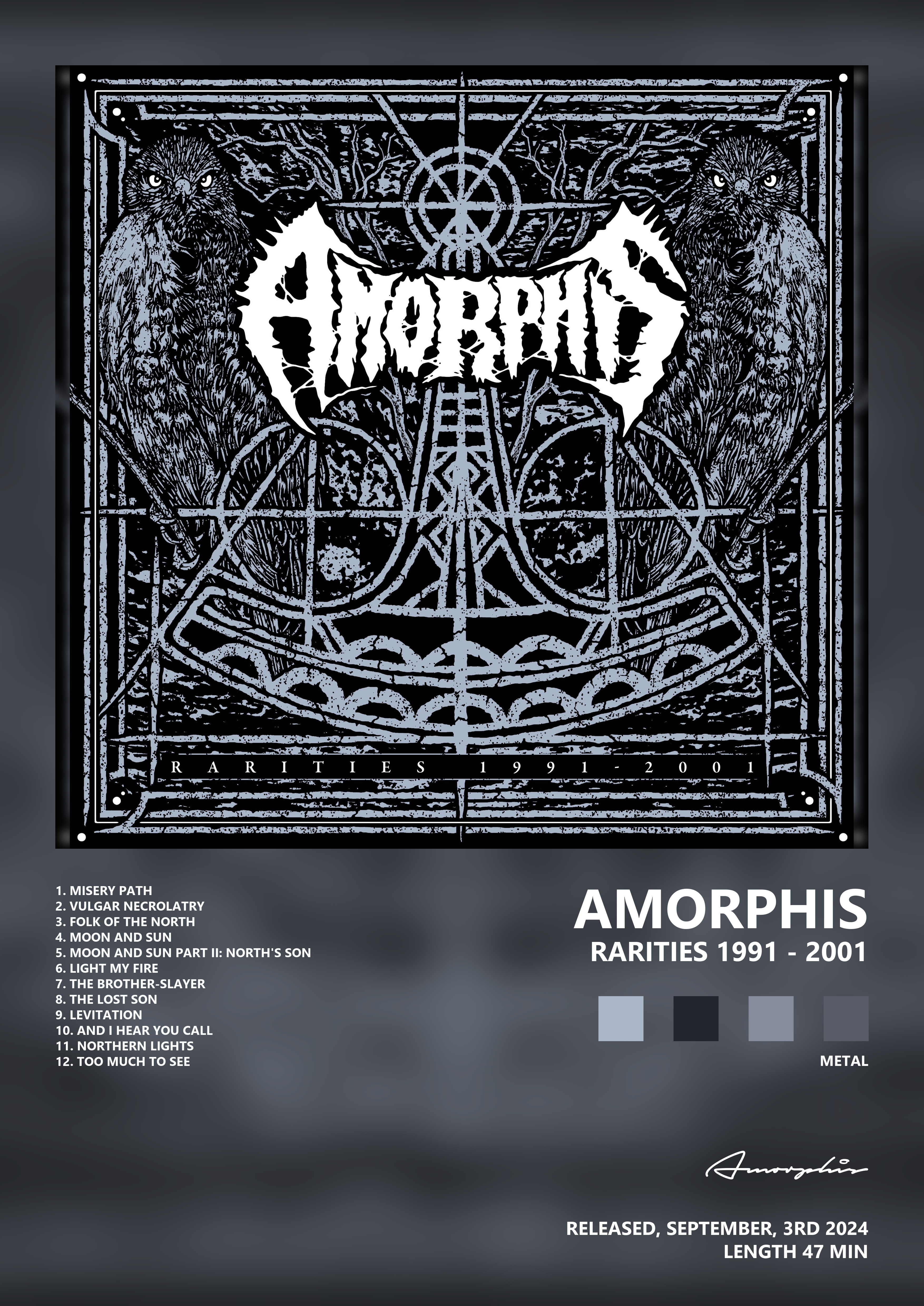 Music poster: Amorphis - Rarities 1991 - 2001