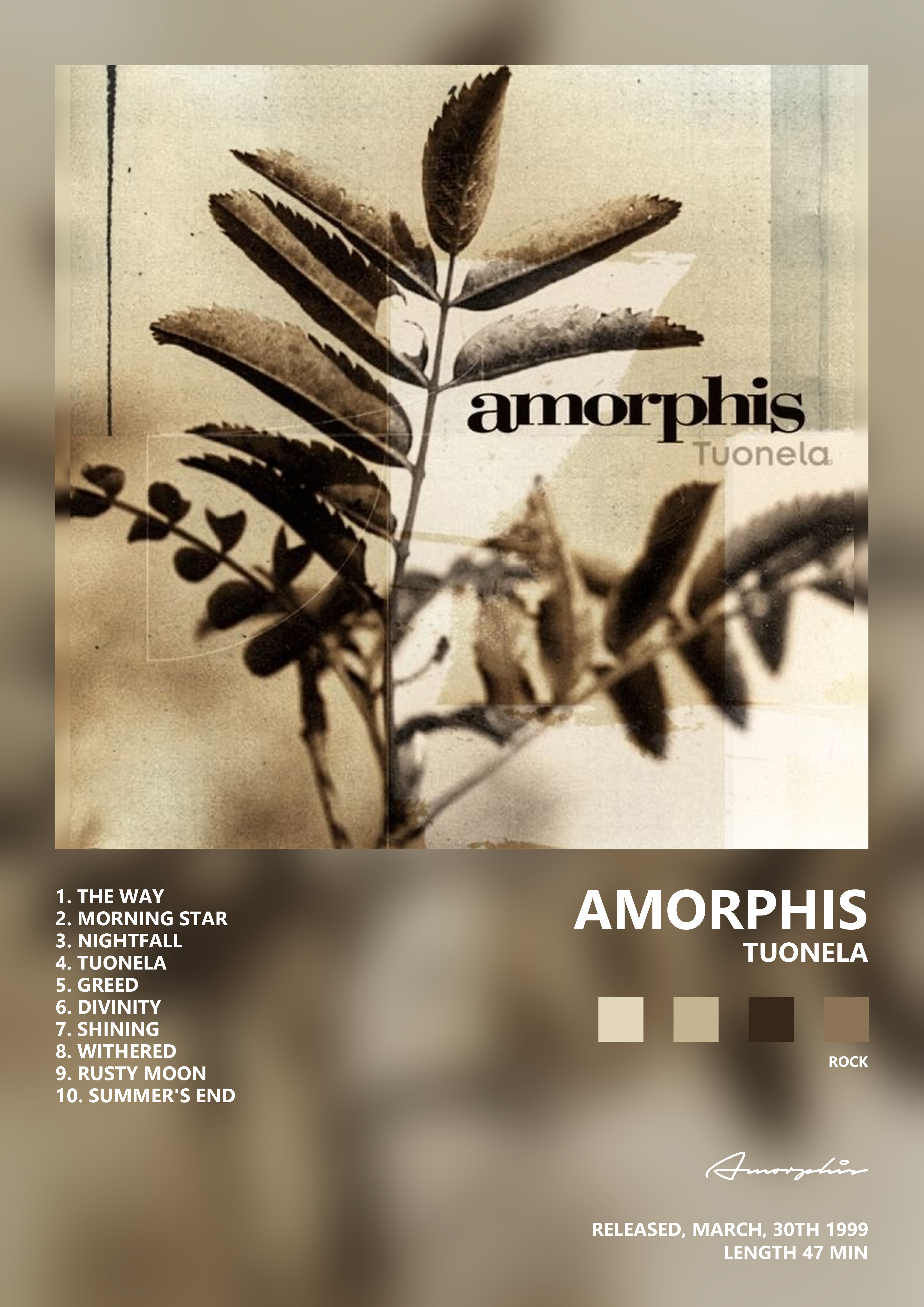 Music poster: Amorphis - Tuonela