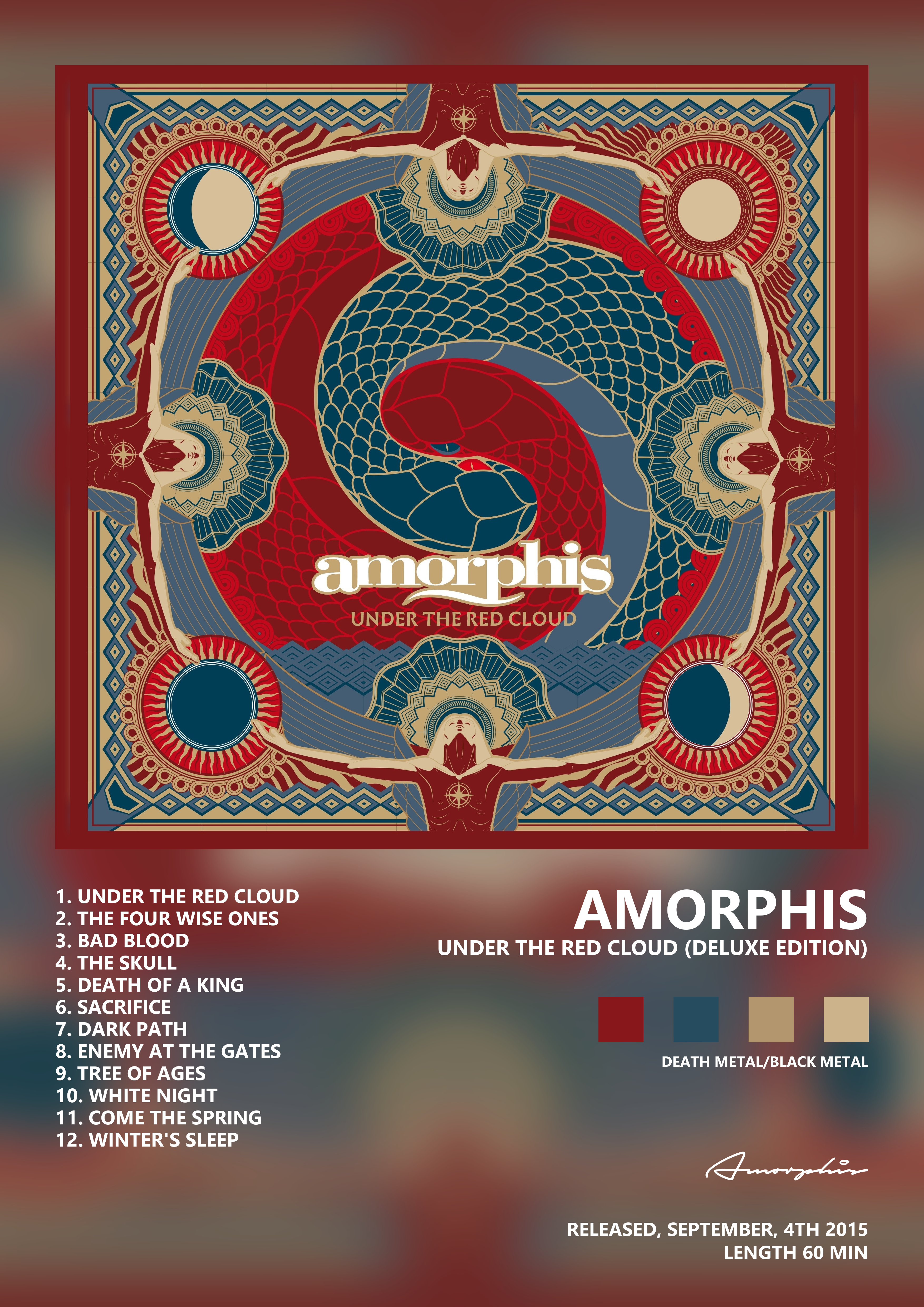 Music poster: Amorphis - Under the Red Cloud Deluxe Edition