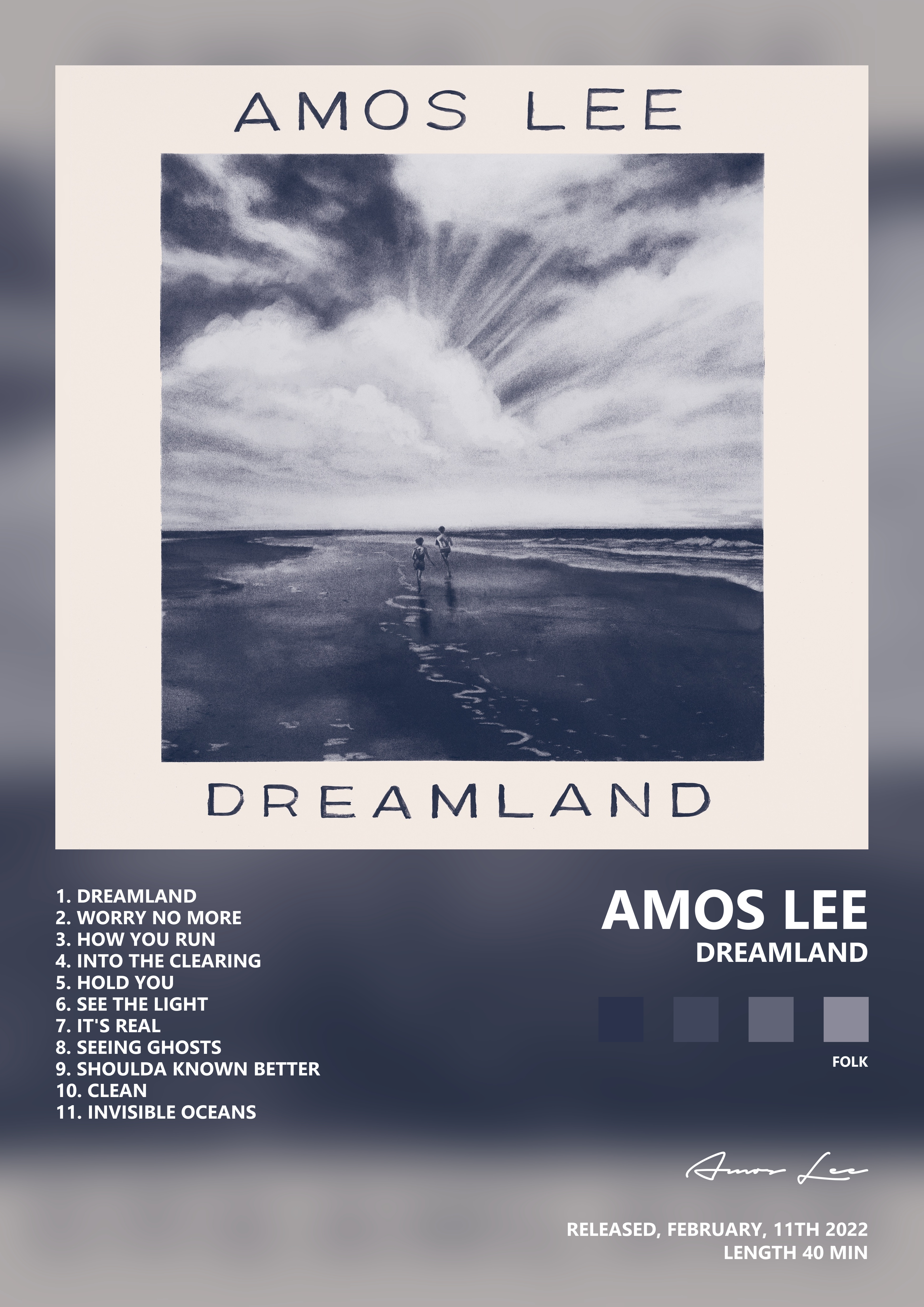 Music poster: Amos Lee - Dreamland
