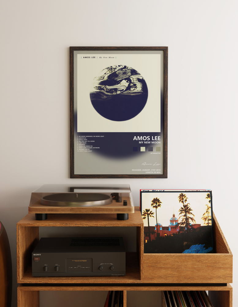 Music poster: Amos Lee - My New Moon