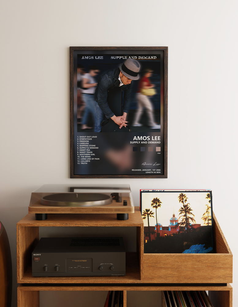 Music poster: Amos Lee - Supply and Demand