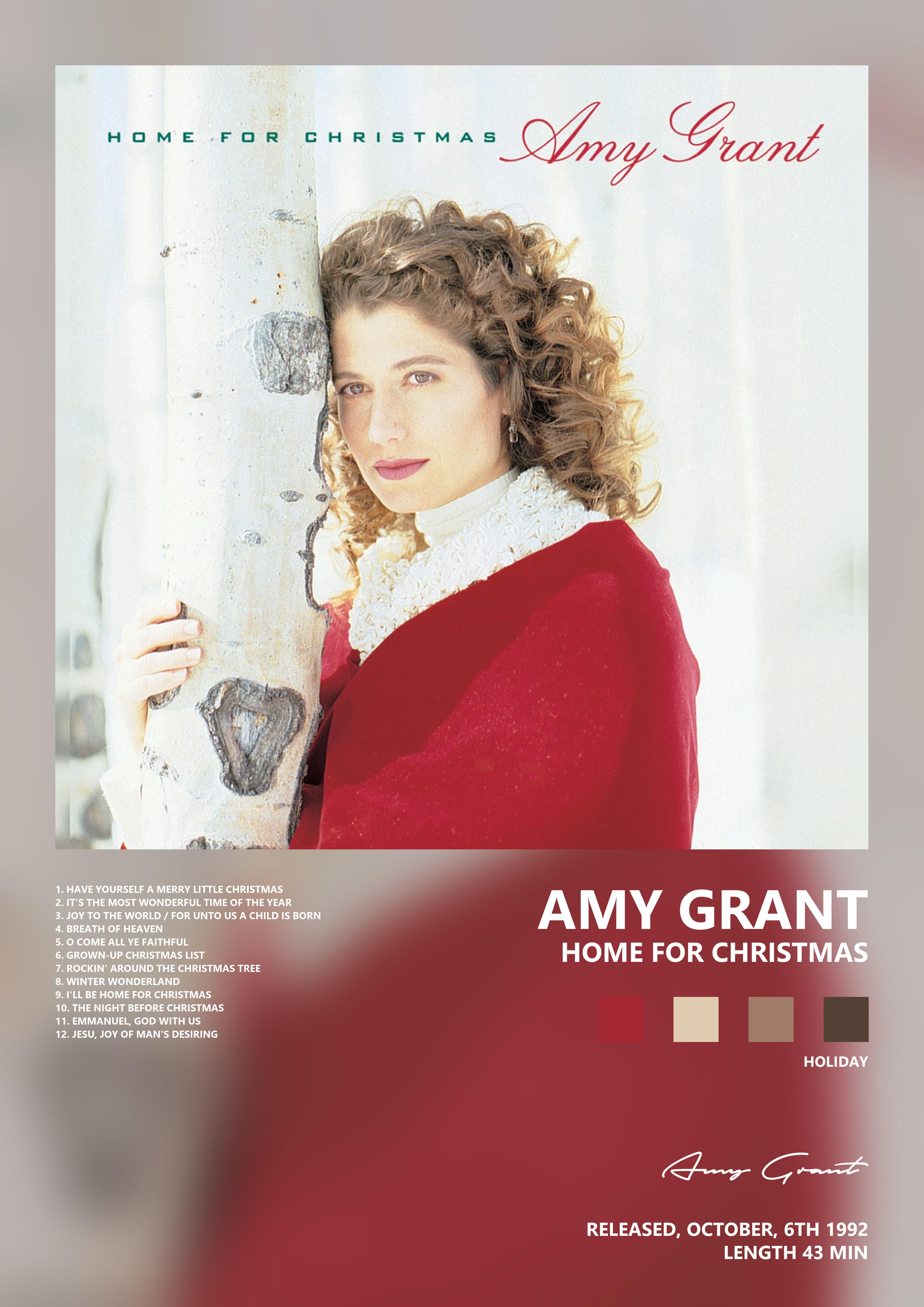 Music poster: Amy Grant - Home for Christmas