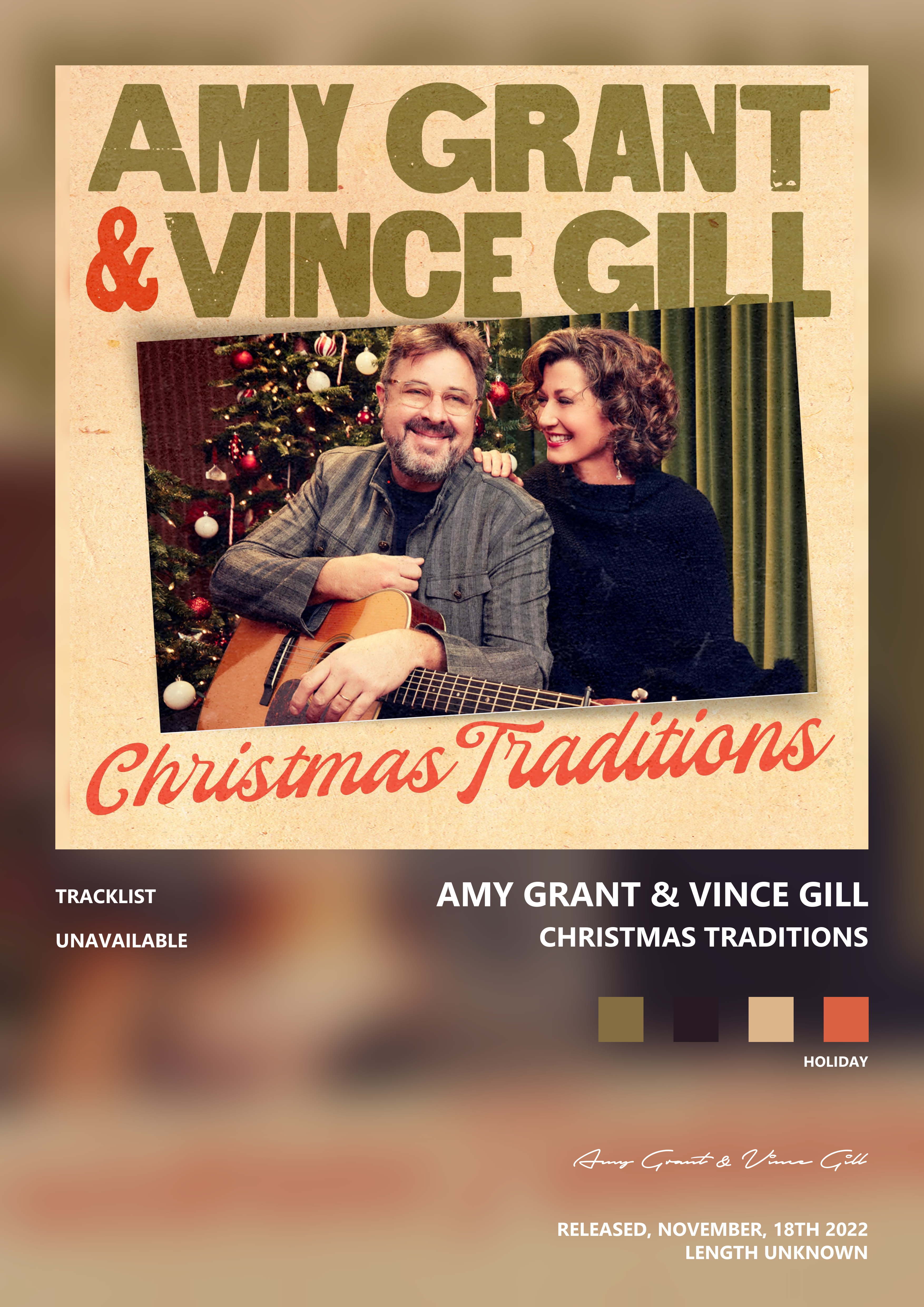 Music poster: Amy Grant Vince Gill - Christmas Traditions