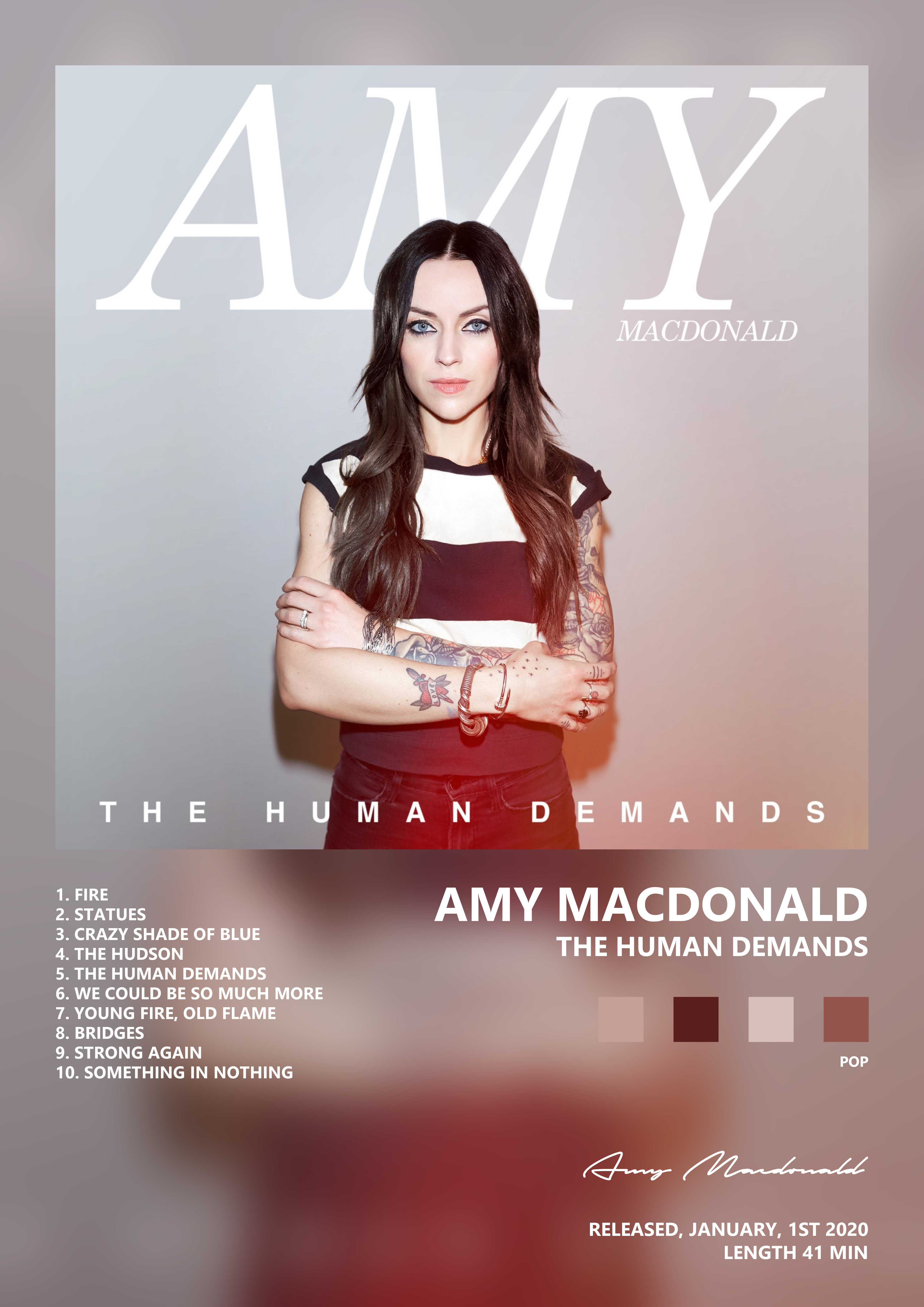 Music poster: Amy Macdonald - The Human Demands