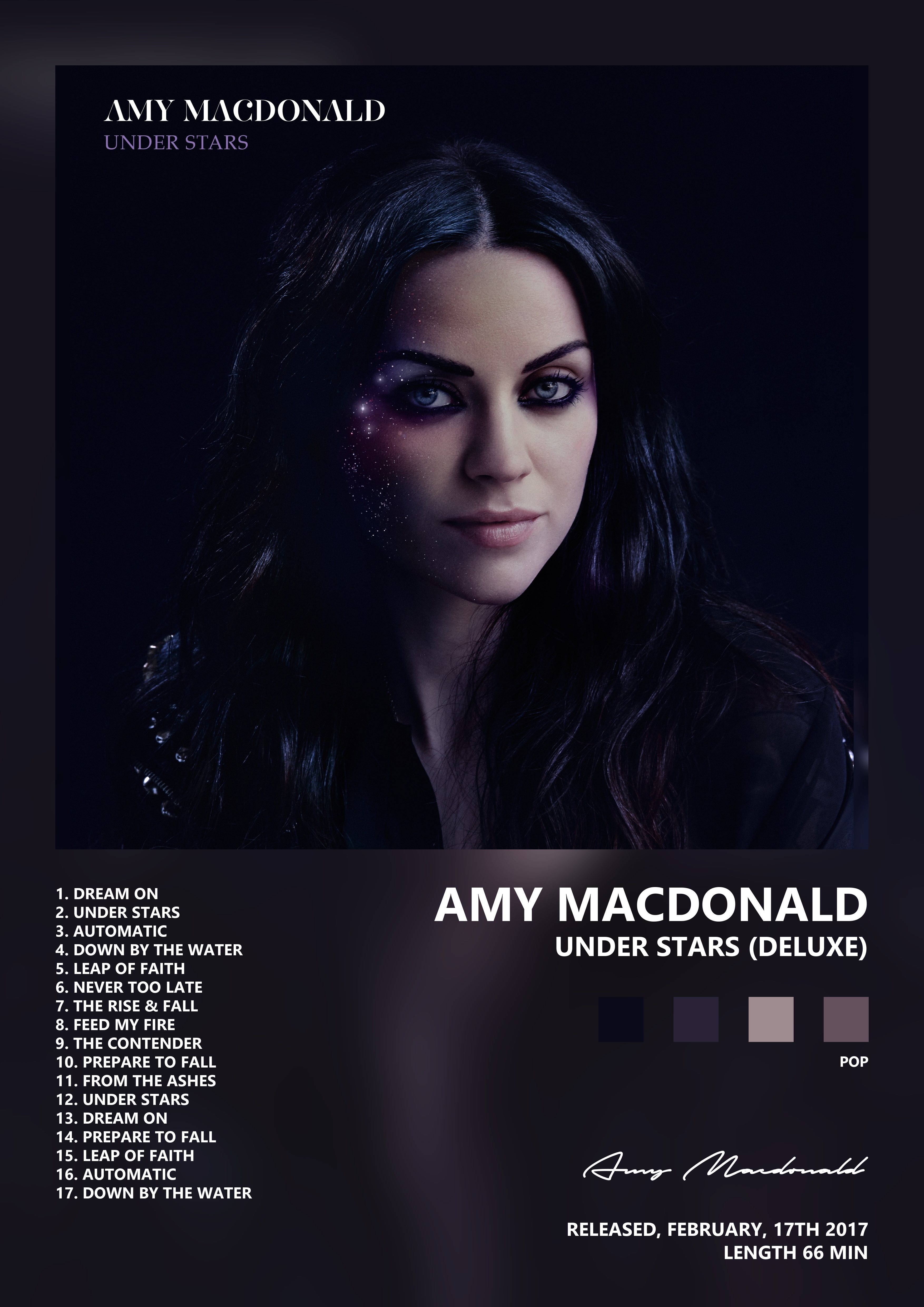 Music poster: Amy Macdonald - Under Stars Deluxe