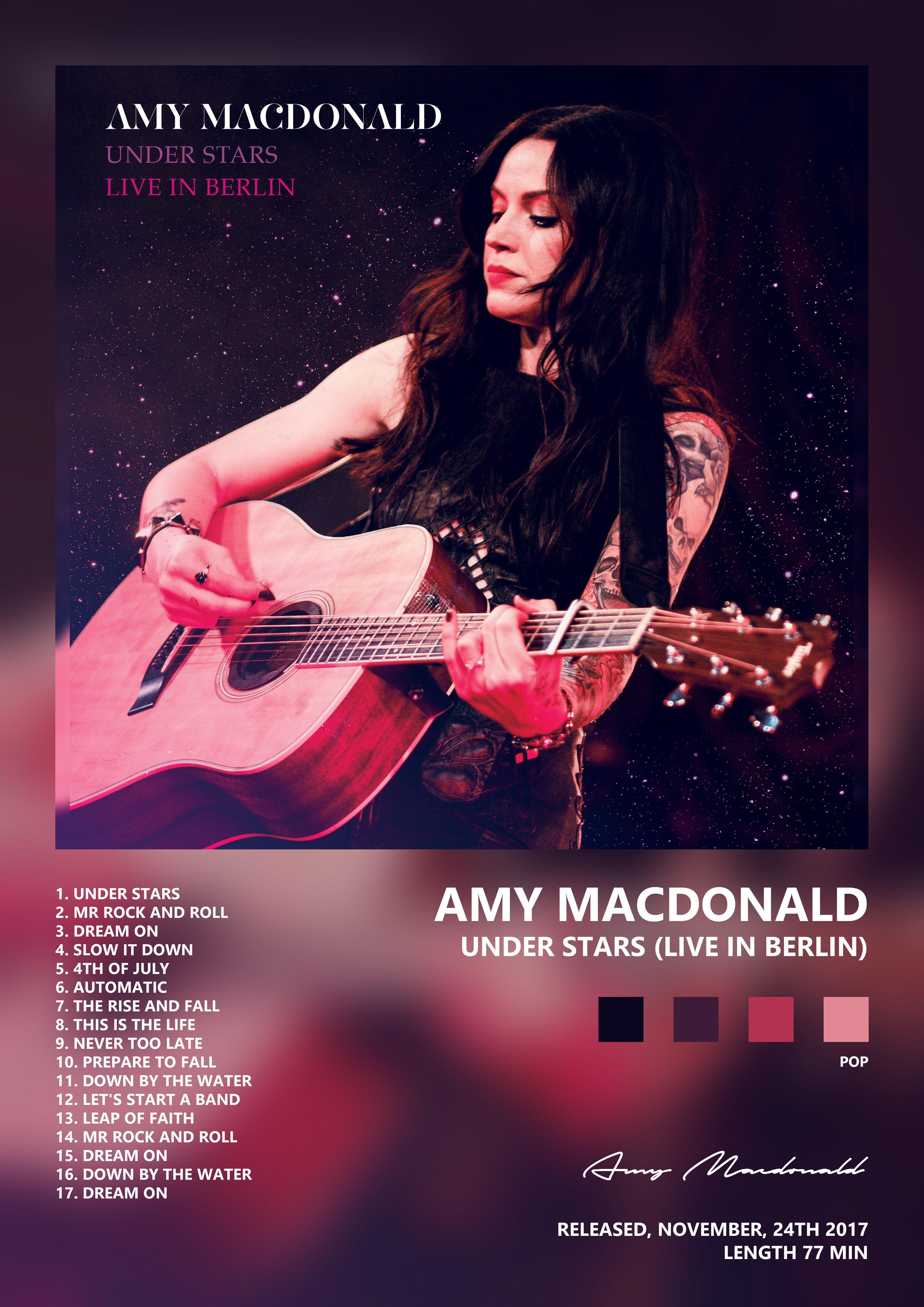 Music poster: Amy Macdonald - Under Stars Live In Berlin
