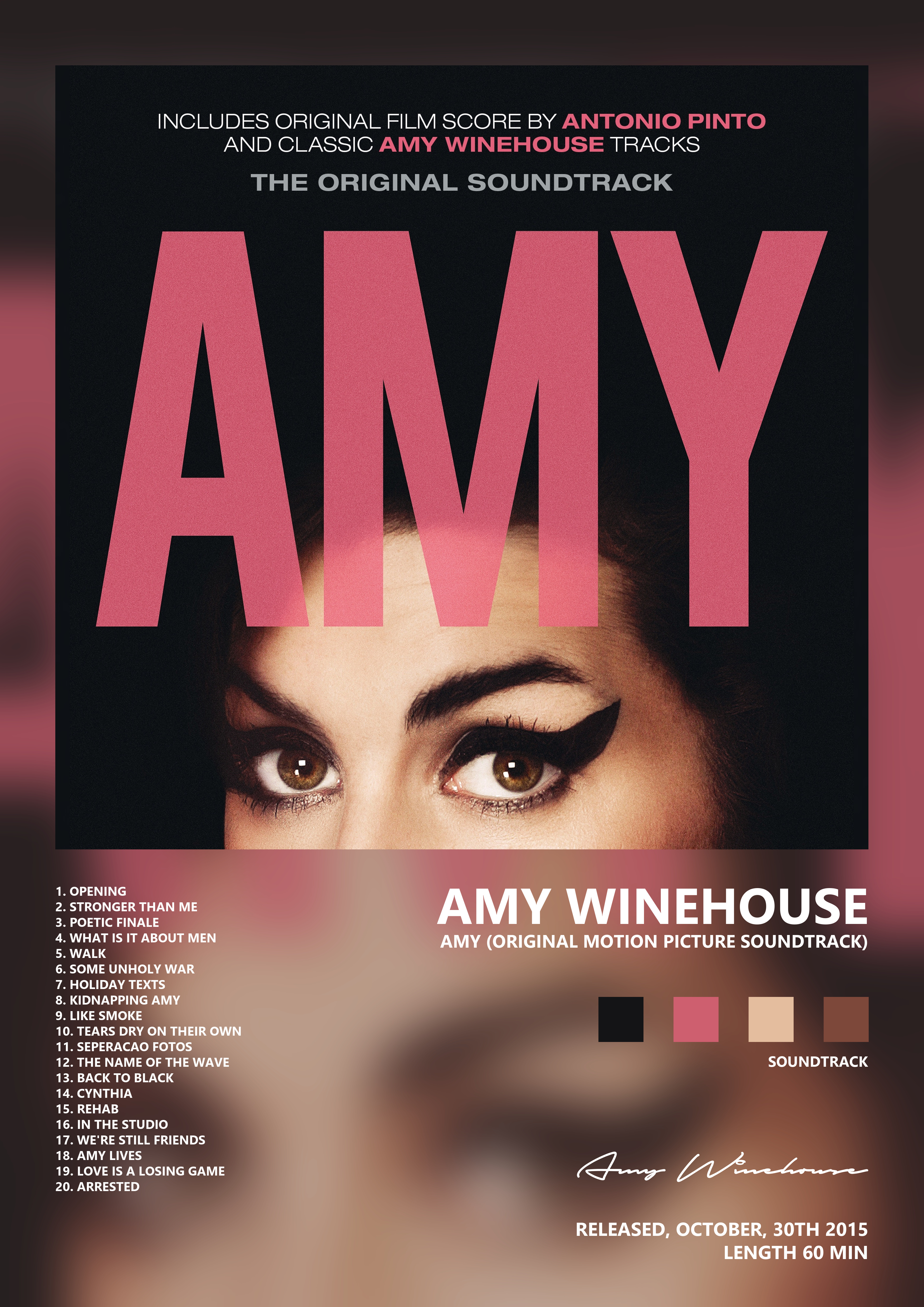 Music poster: Amy Winehouse - Amy Original Motion Picture Soundtrack