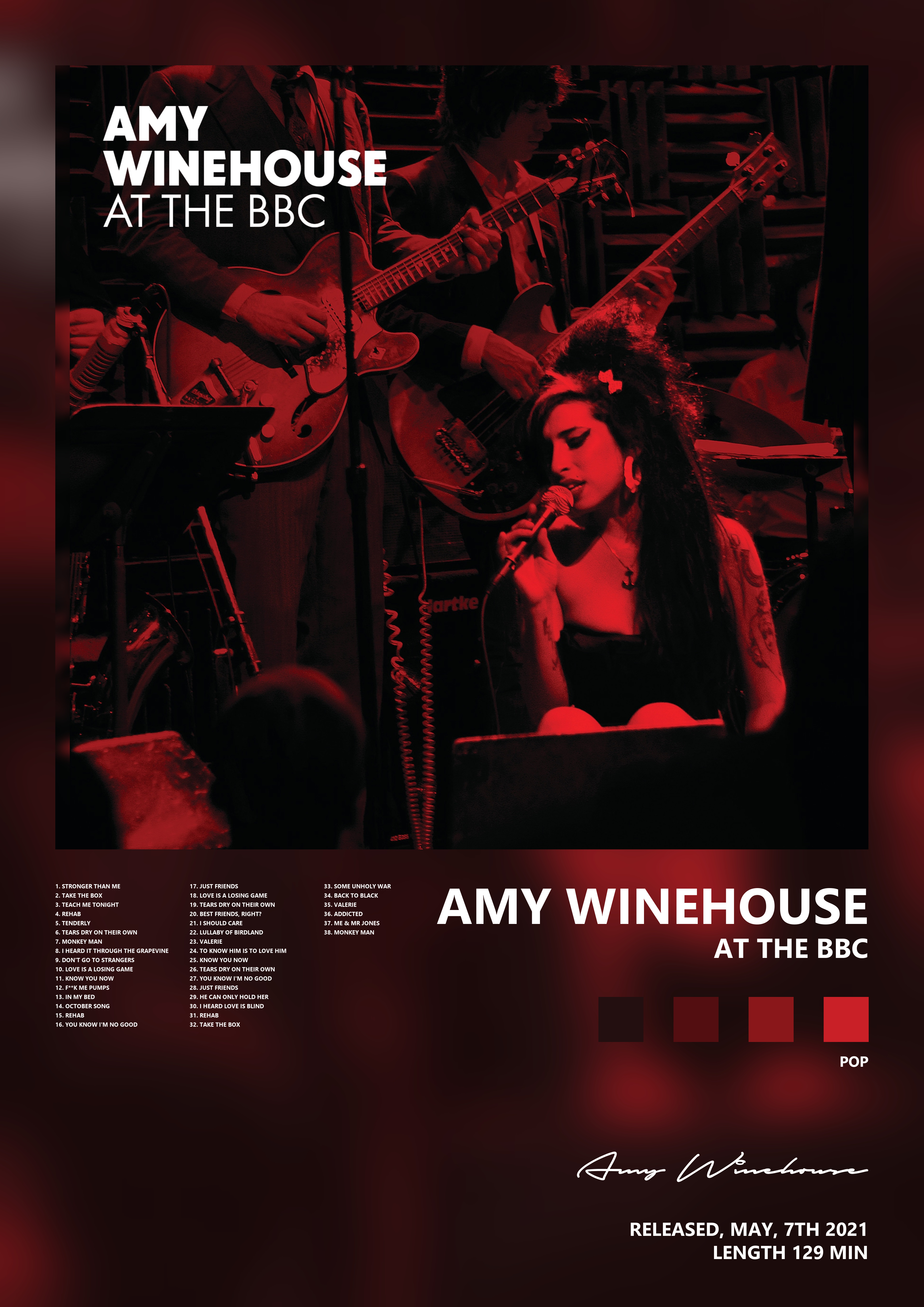 Music poster: Amy Winehouse - At The BBC