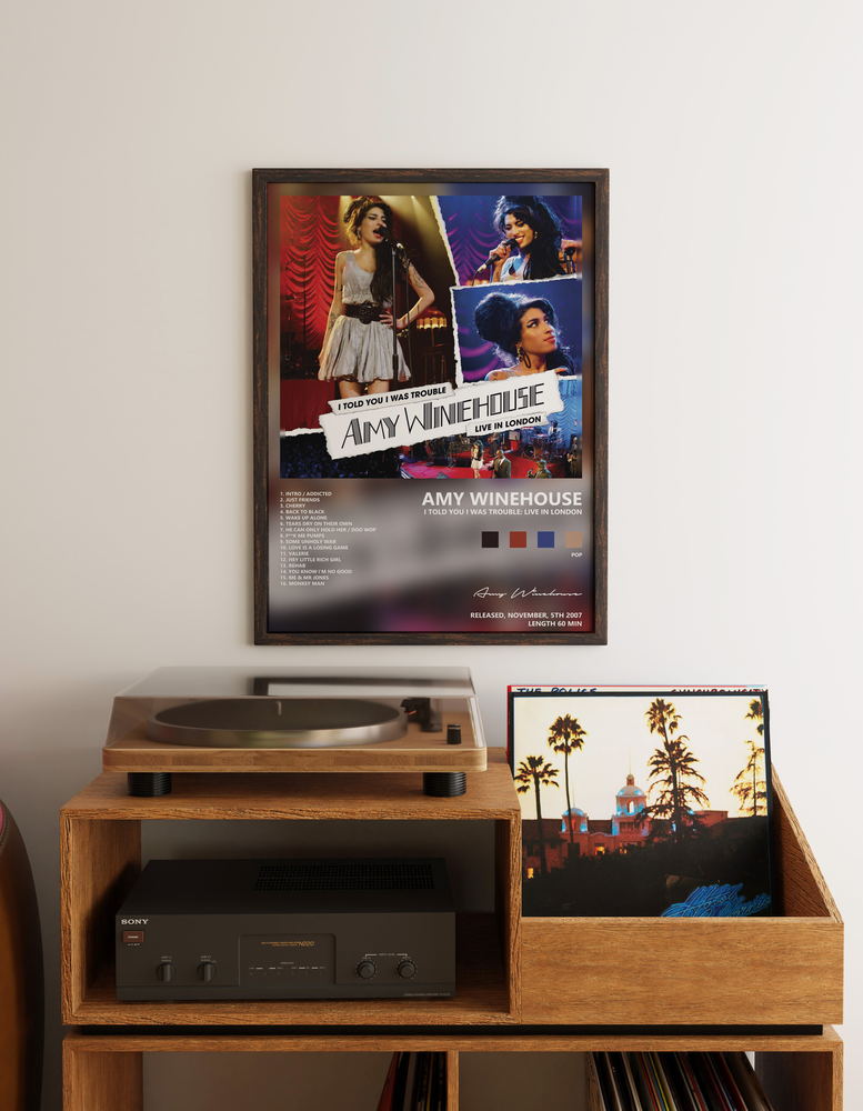 Music poster: Amy Winehouse - I Told You I Was Trouble Live In London